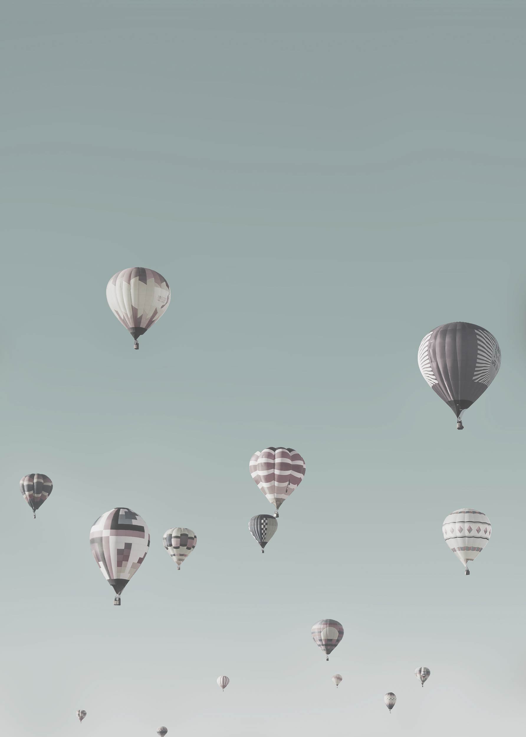 Balloons Sky Poster - Sky photo (21x30 cm)