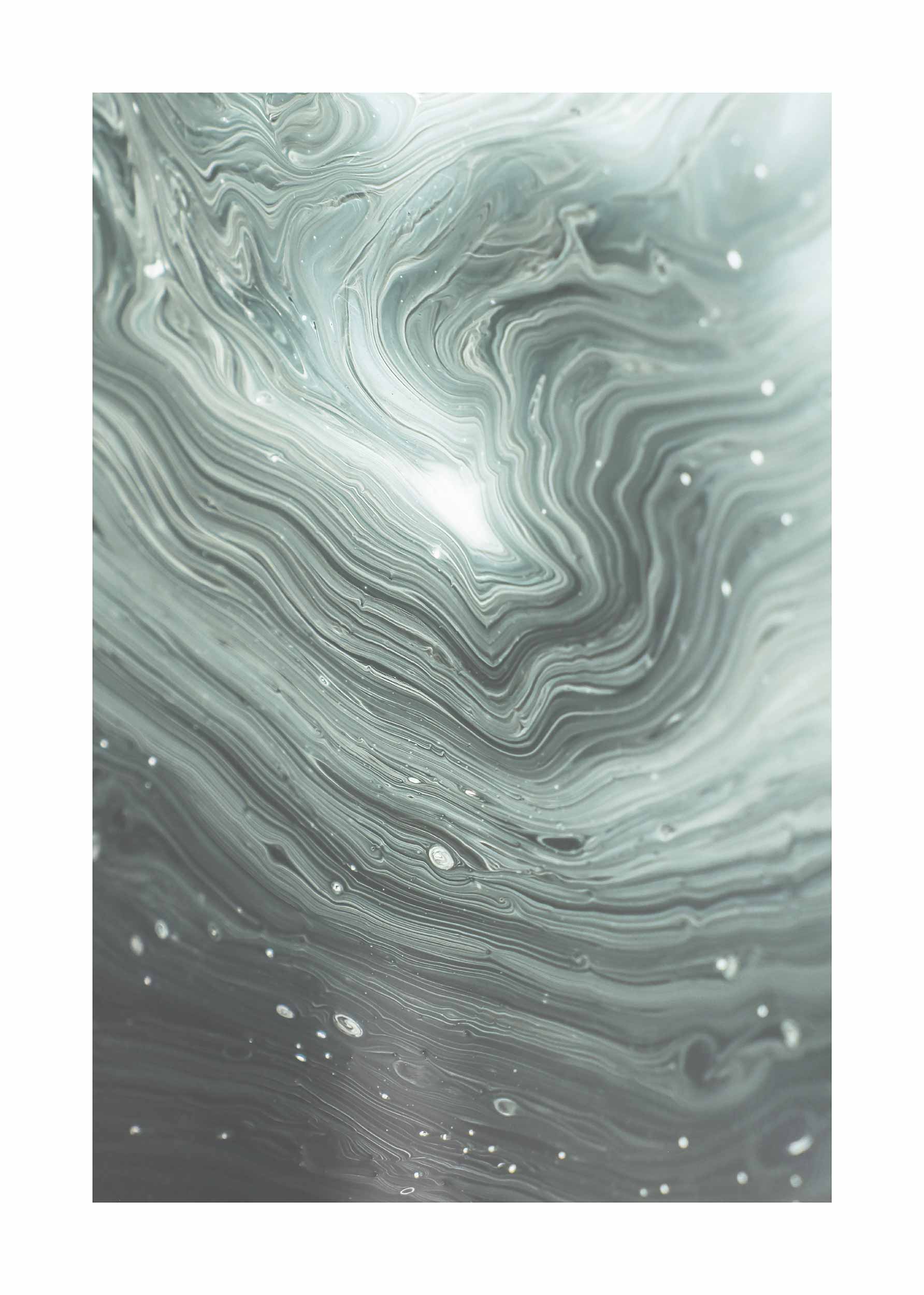 Green Pattern Poster - Abstract illustration (50x70 cm)
