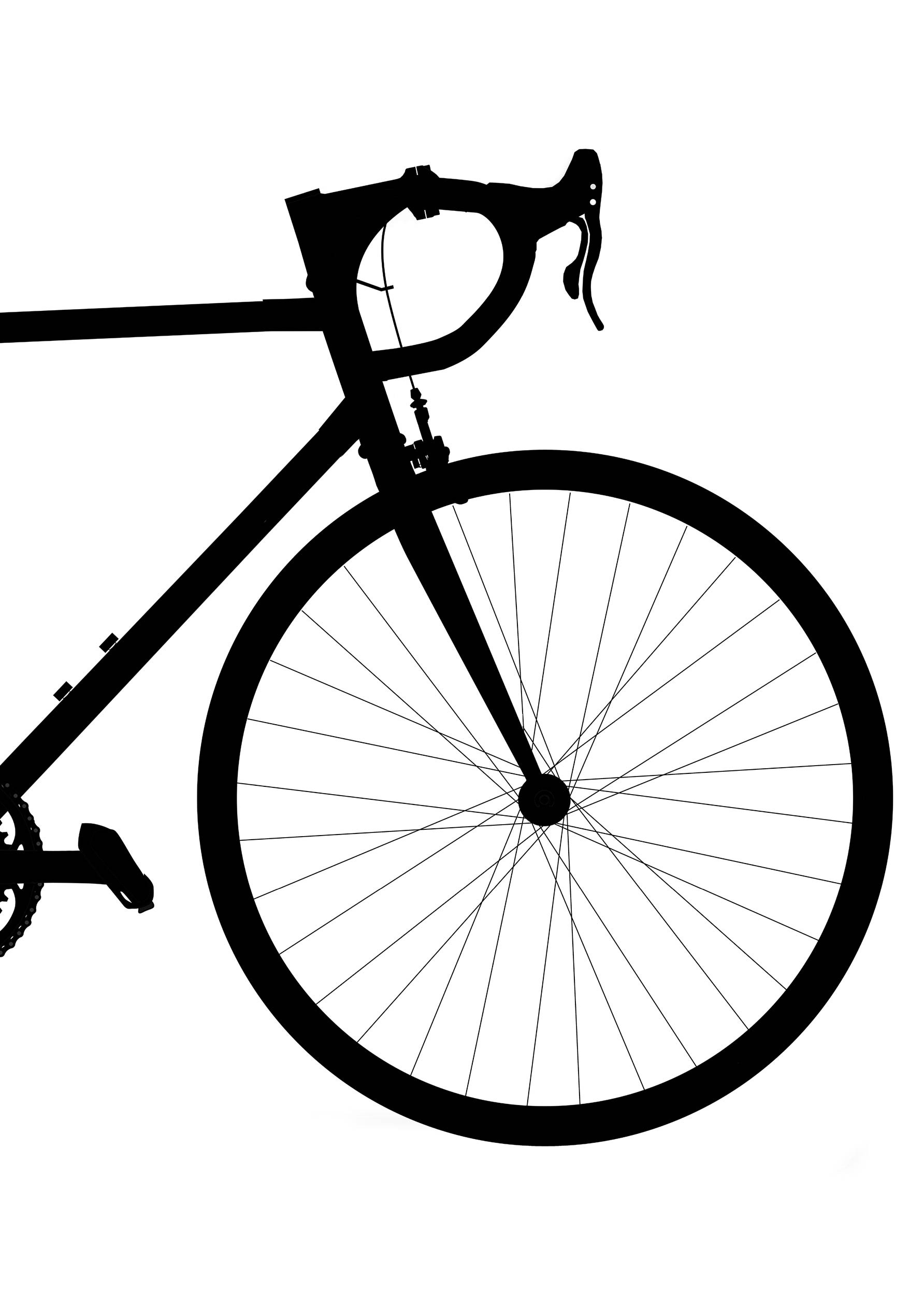 Bike Poster - Vehicle illustration (30x40 cm)