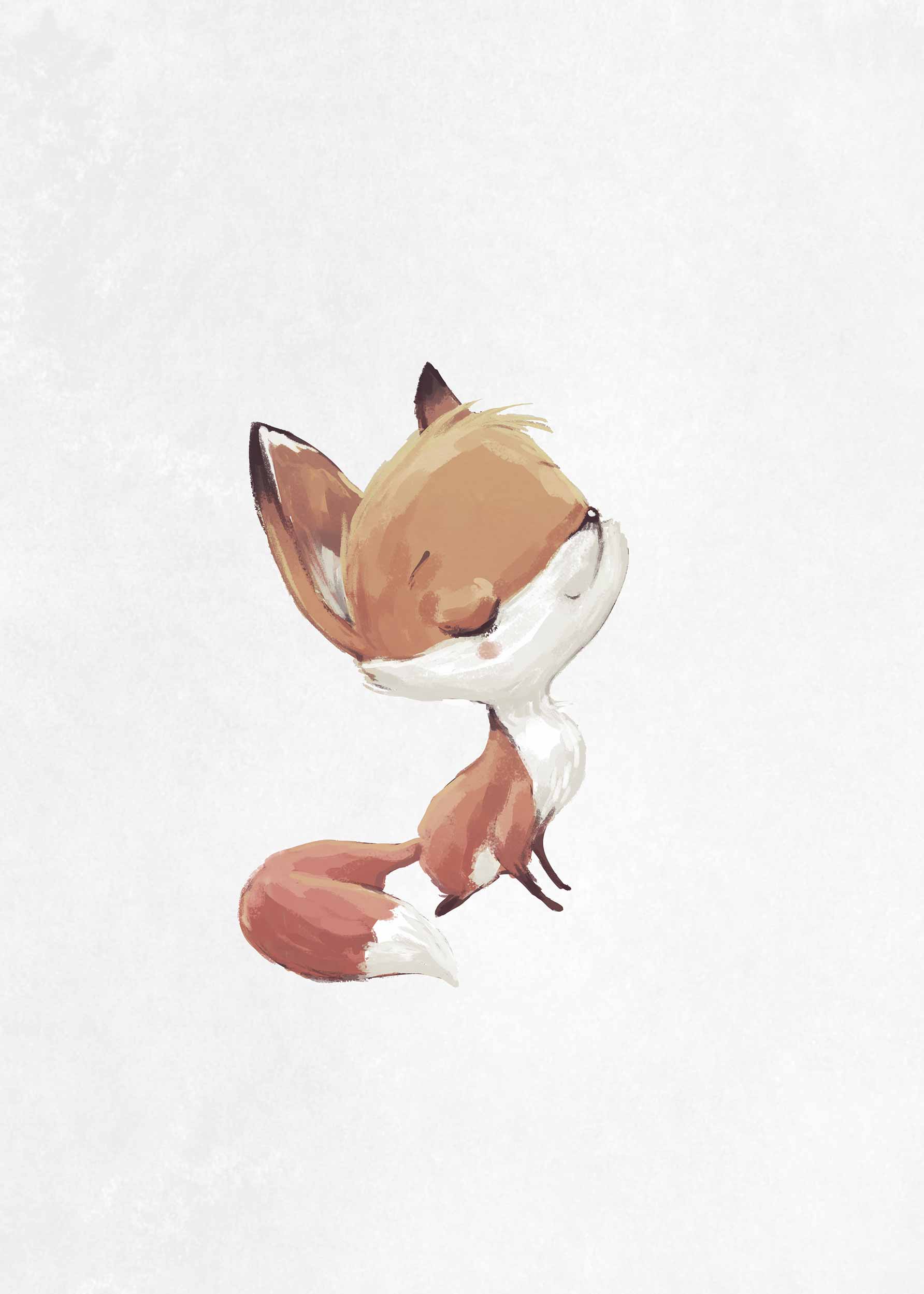 Fox Poster - Tierillustration (50x70 cm)