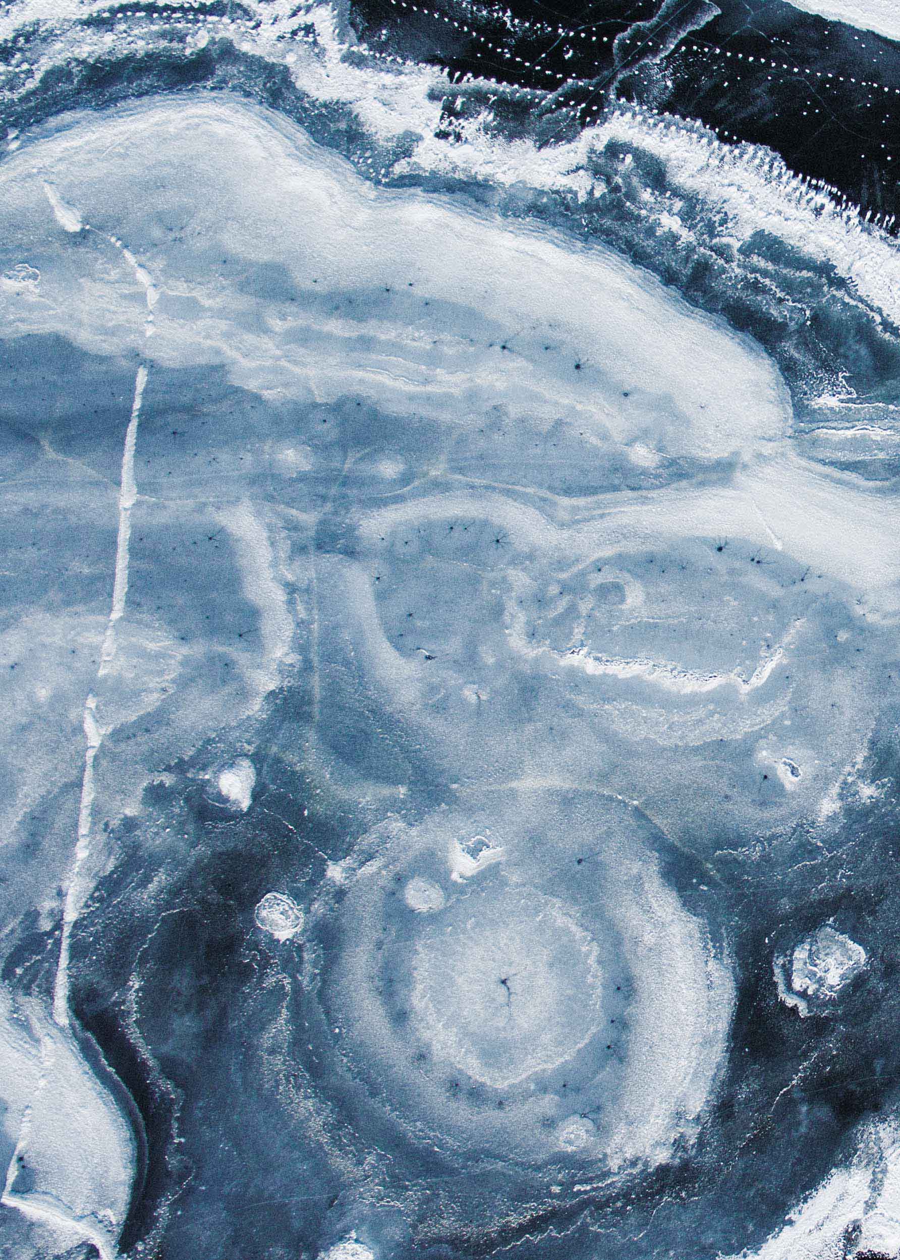 Abstract Ice No.1 Poster - Abstract illustration (40x50 cm)