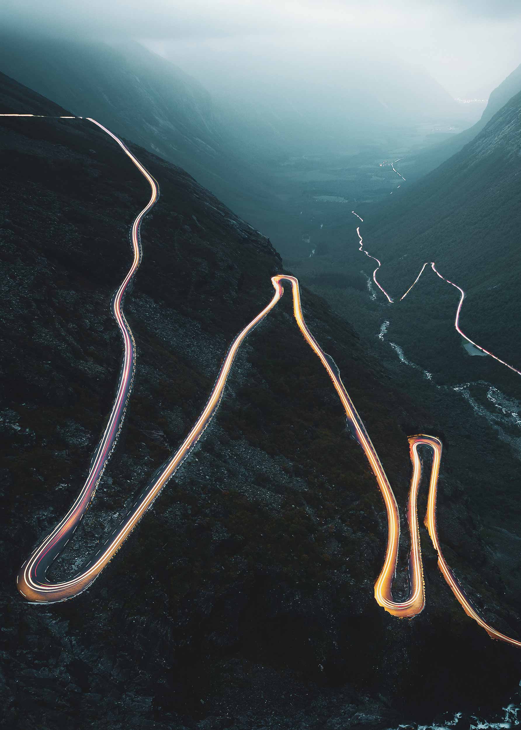 Light Road Poster - Landscape photography (50x70 cm)