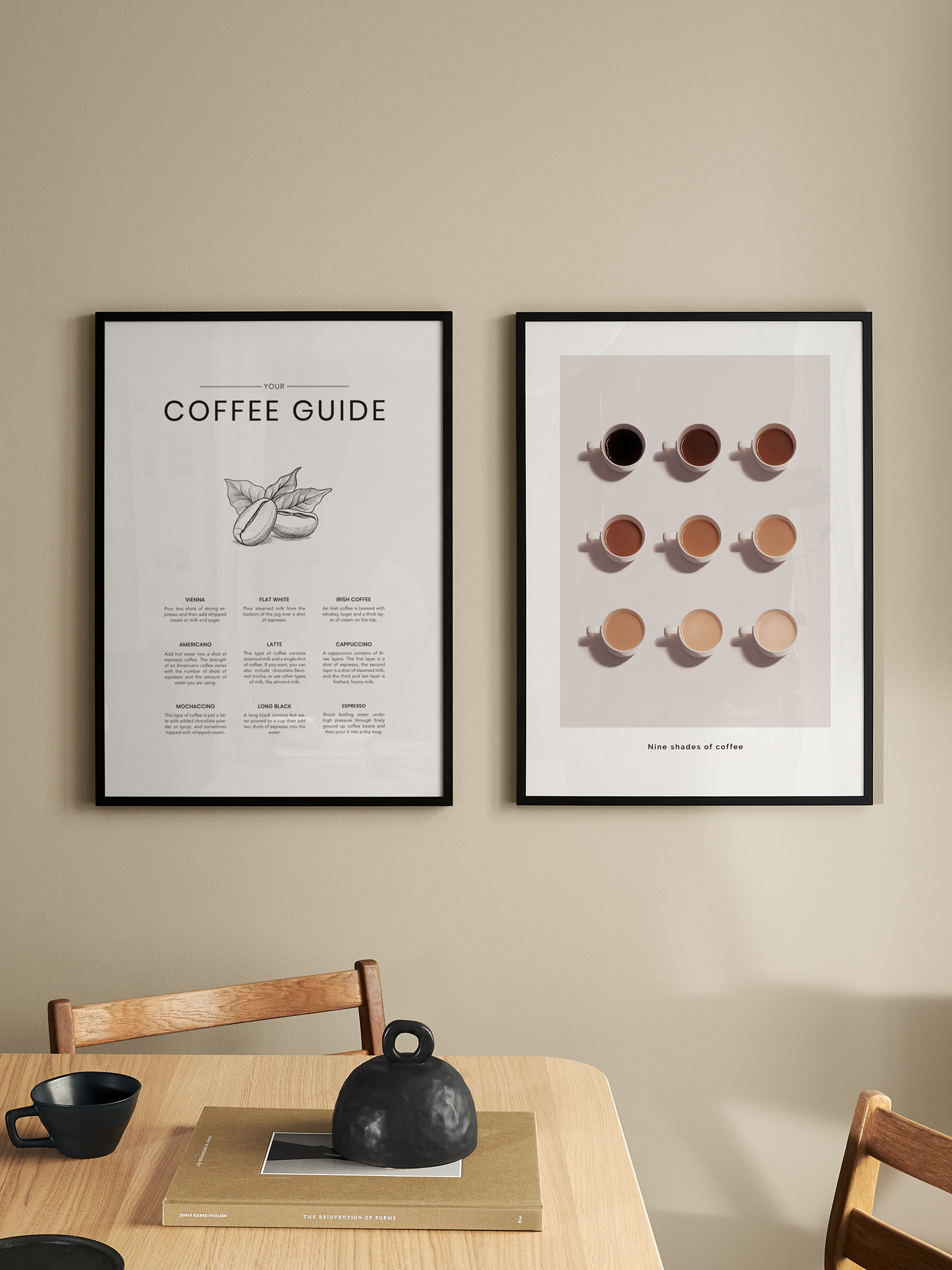 Kitchen poster – Shades Of Coffee | Postery