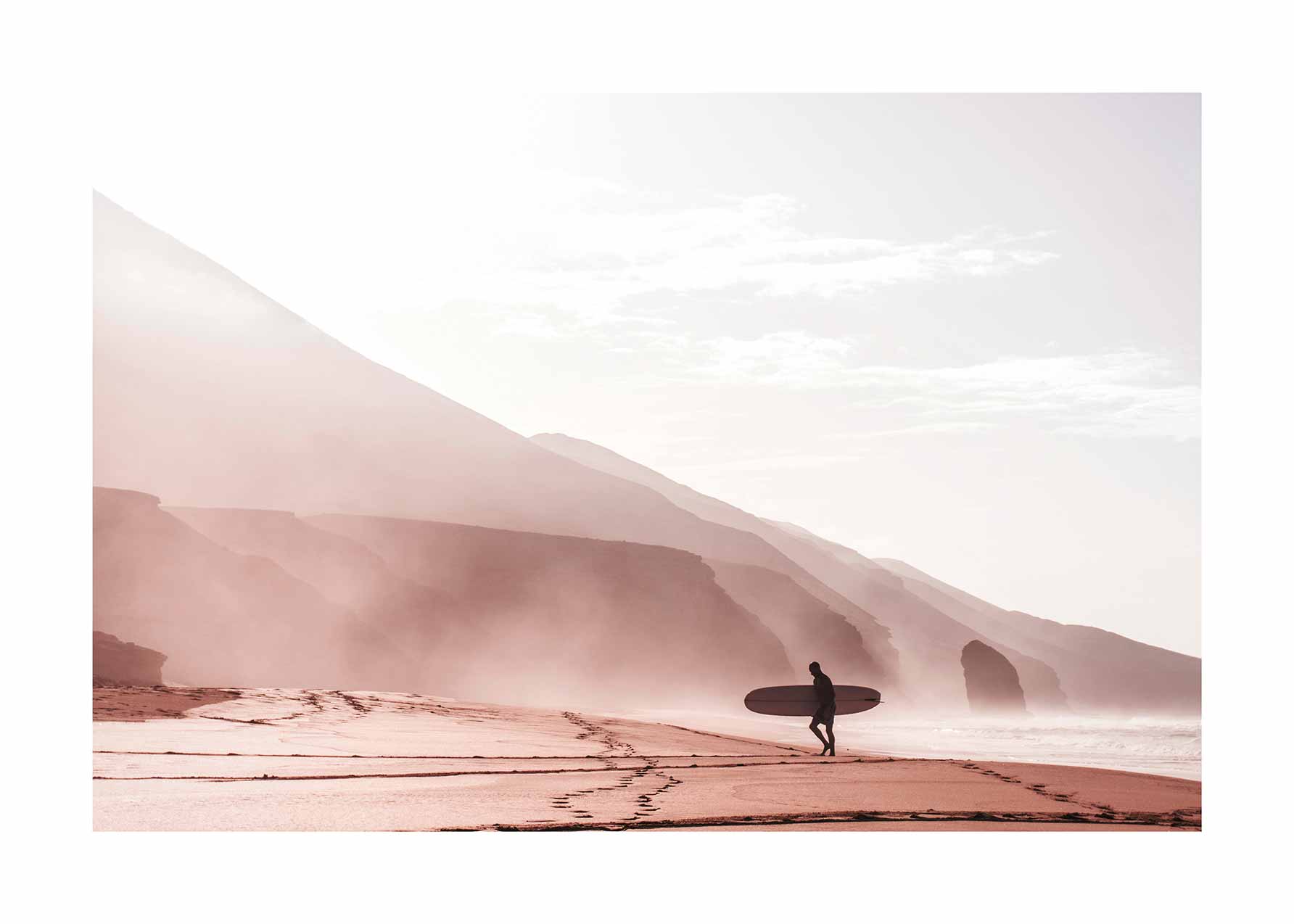 Morning Surf Poster - Surfer photography (50x70 cm)