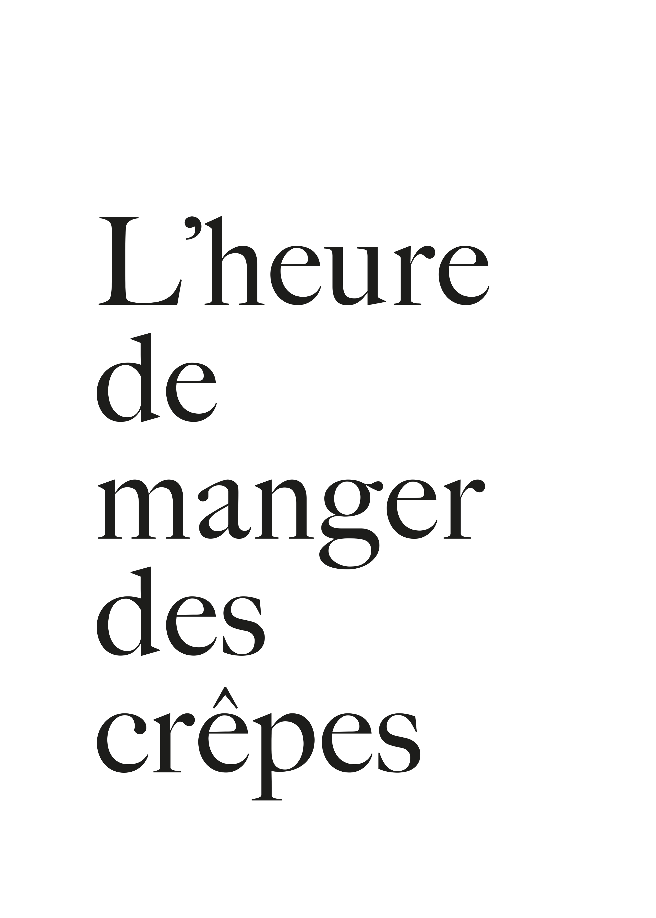 Crepes poster - Matuppslag illustration (40x50 cm)