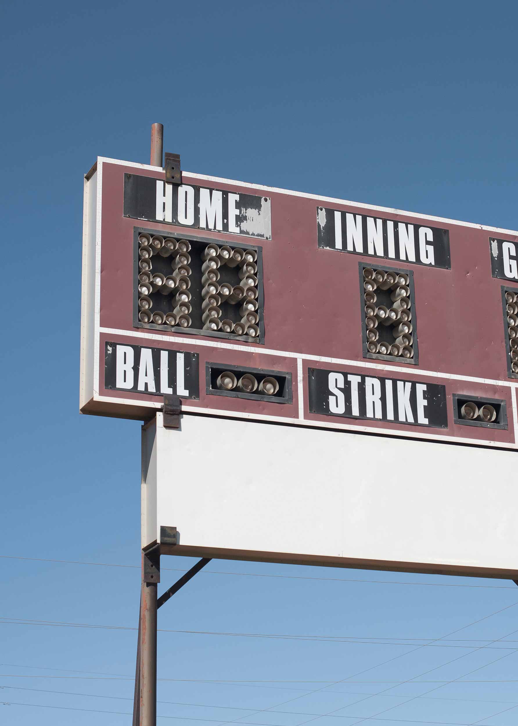 Score Board Poster - Vintage sportfotografi (50x70 cm)