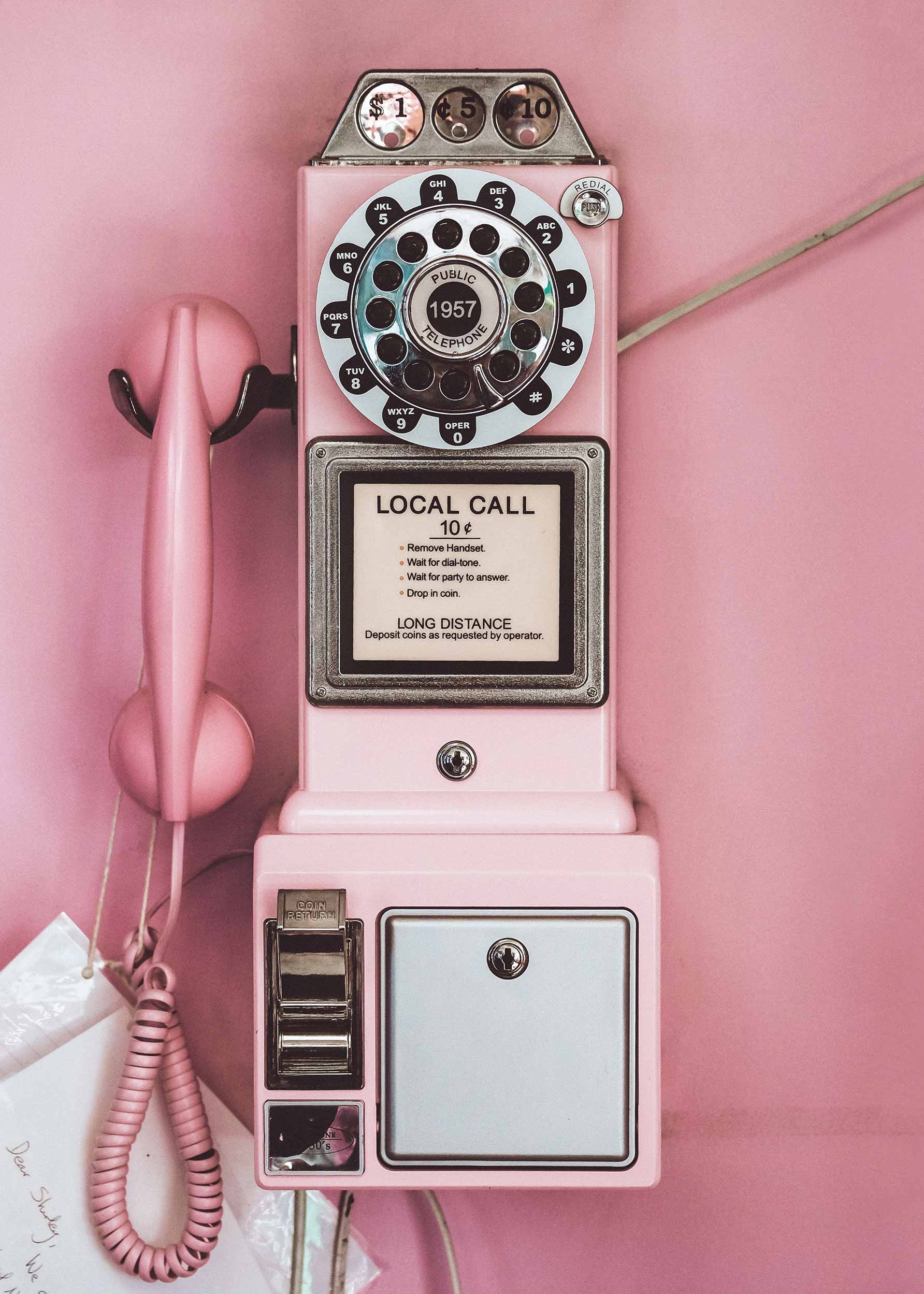 Local Call Poster - Vintage phone photography (40x50 cm)