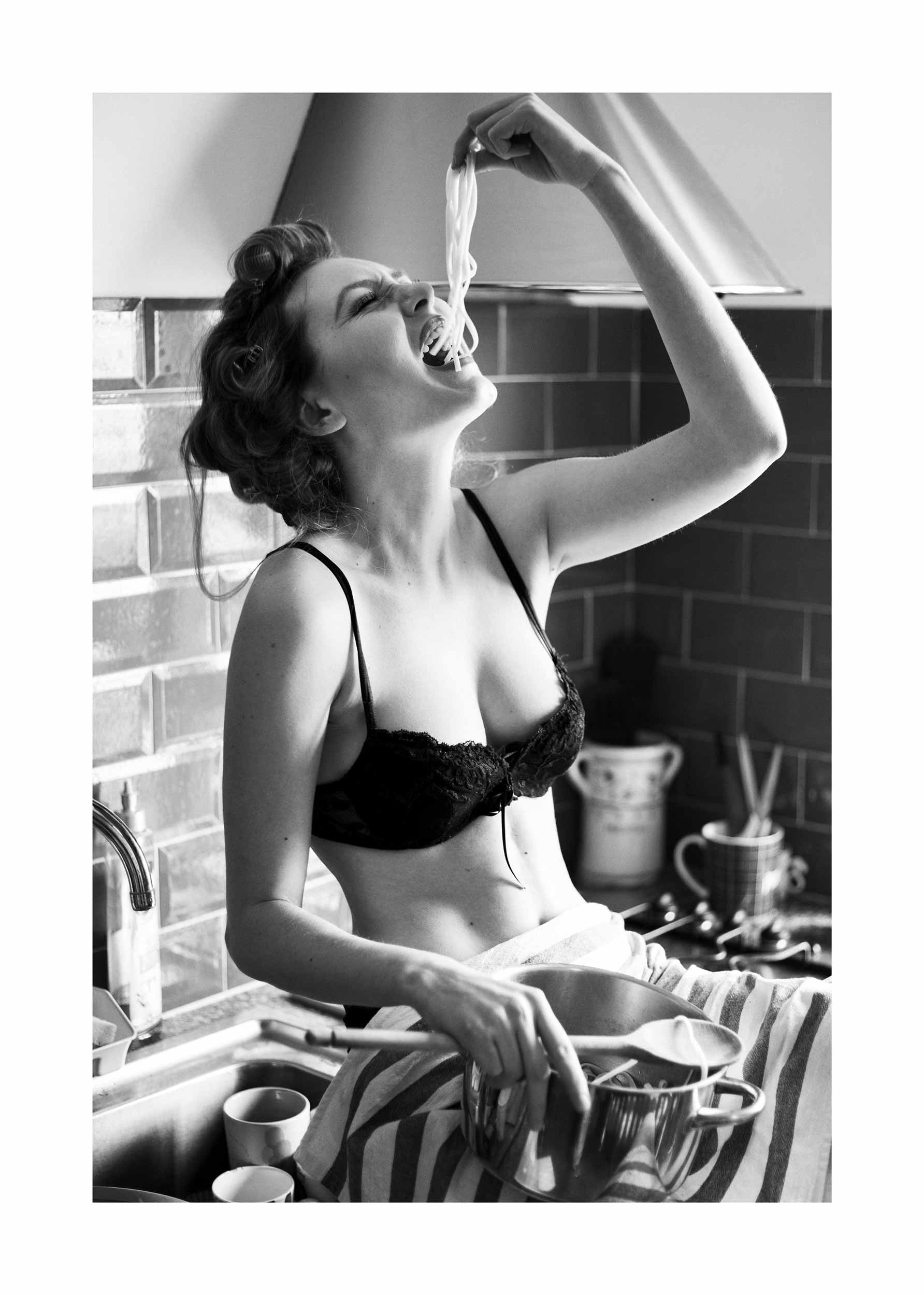 Pasta Love Poster - Küchenfotografie (30x40 cm)