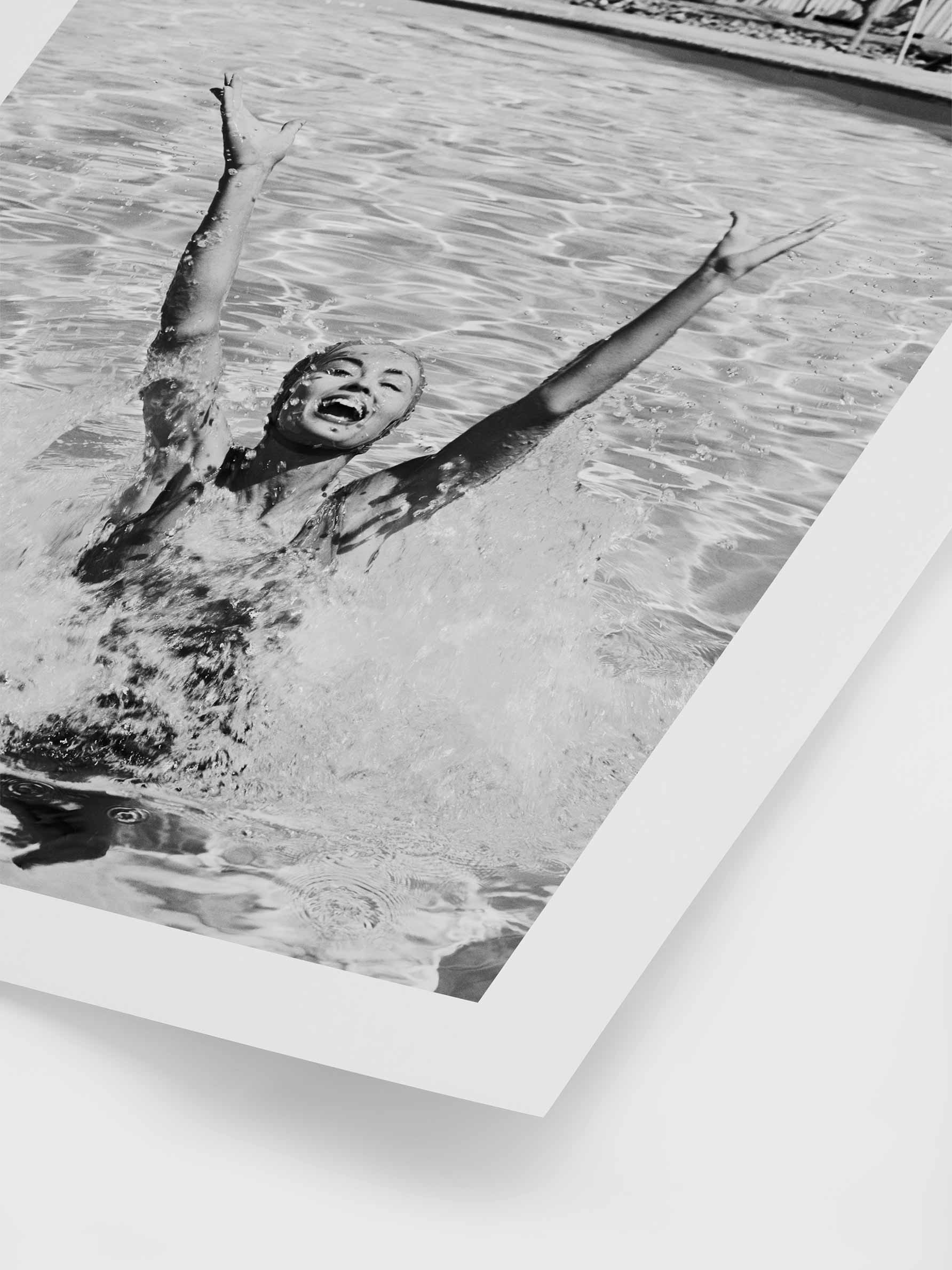 Black and white poster – Pool Day | Postery