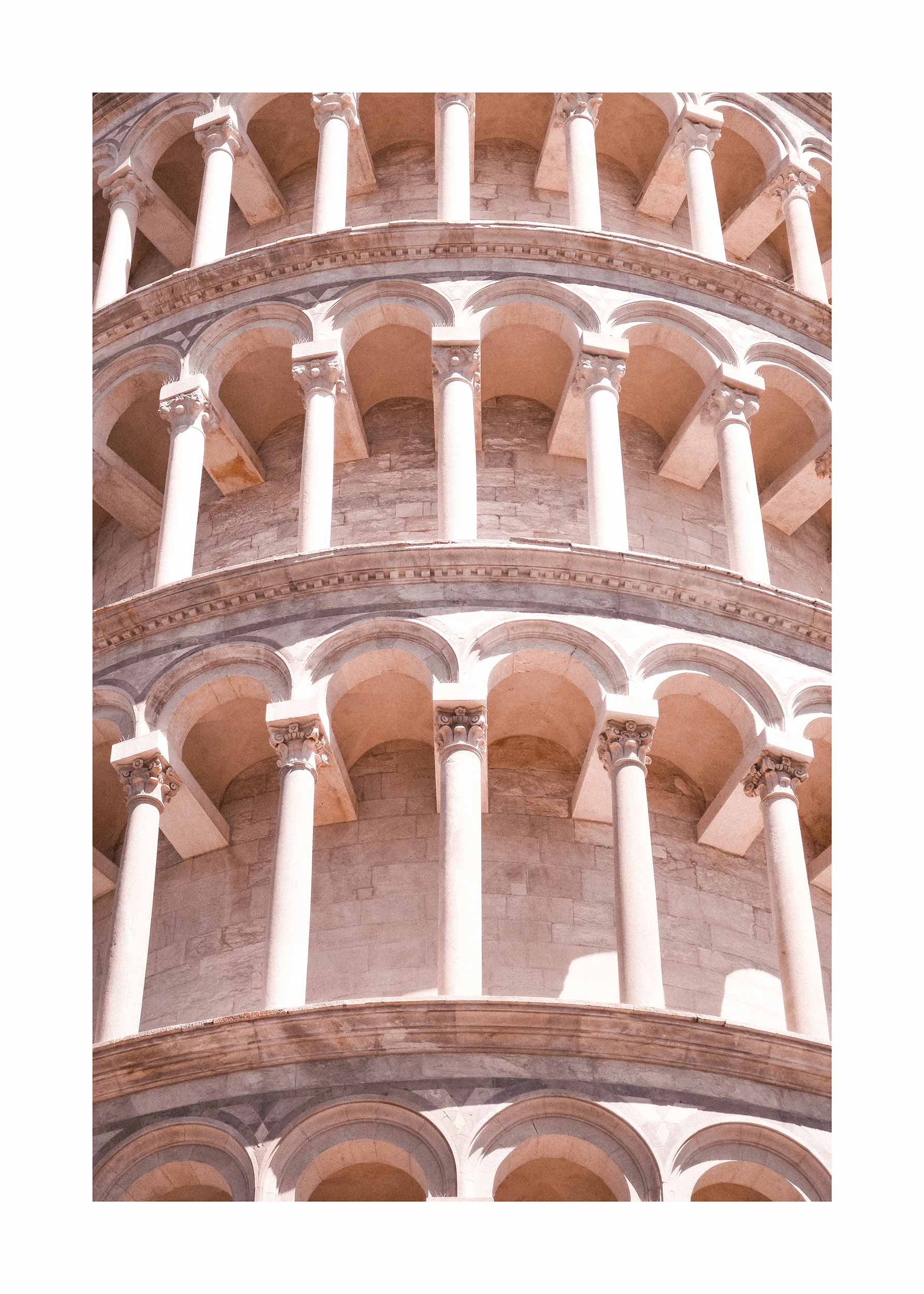 Leaning Tower of Pisa Poster - Architekturfotografie (70x100 cm)