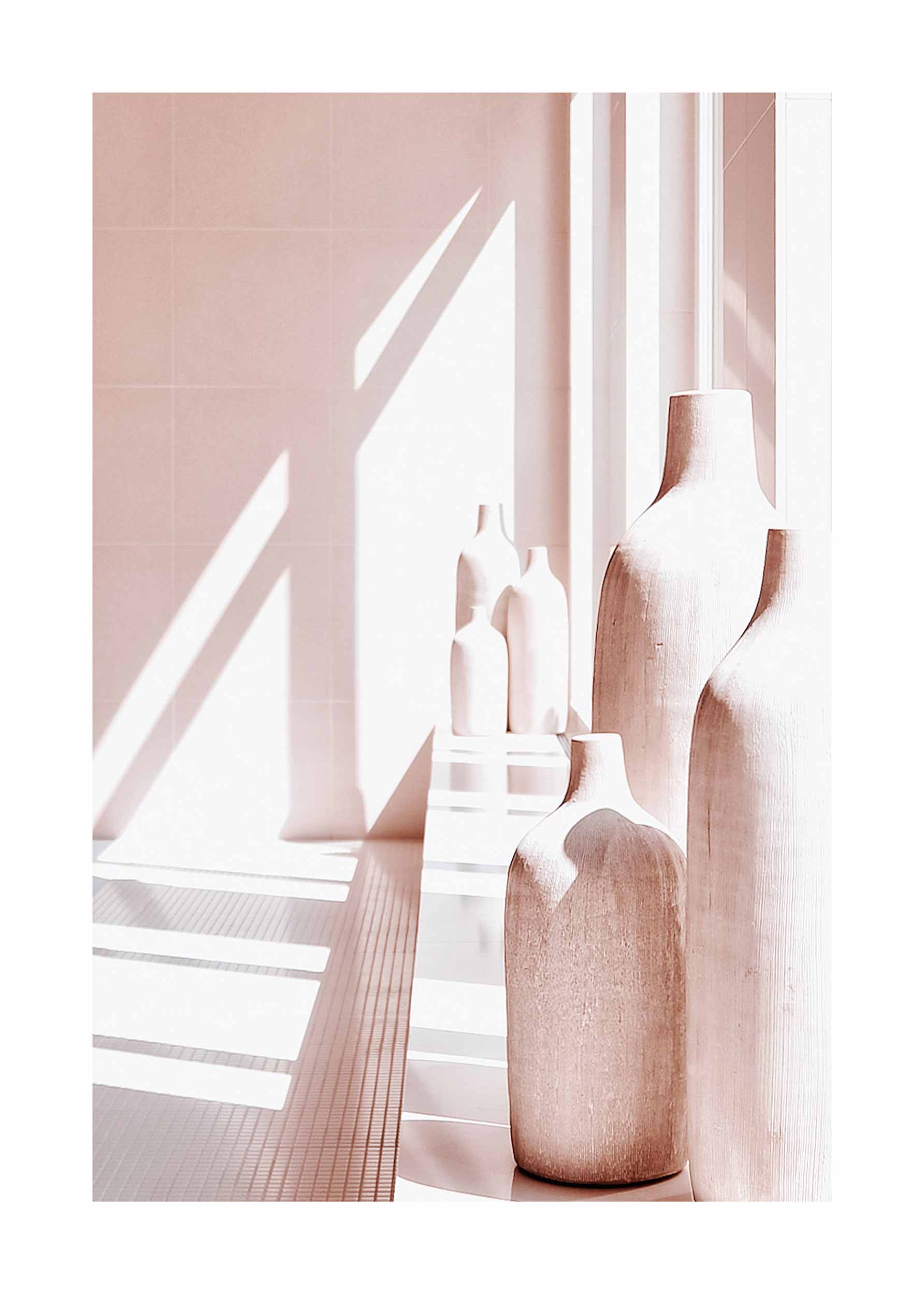 Pink Vases poster - Vasefotografi (40x50 cm)