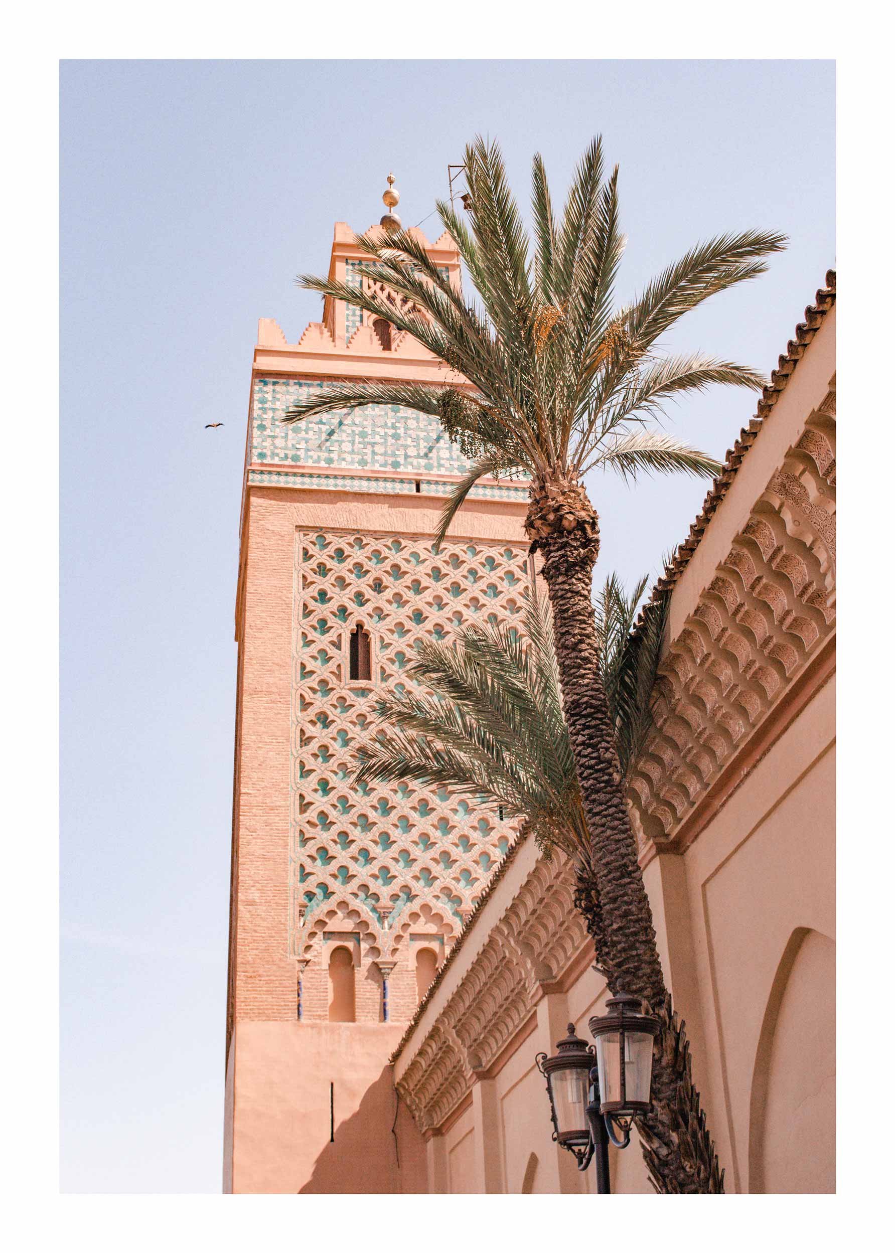 Marrakech Mosque Poster - Architekturfotografie (50x70 cm)