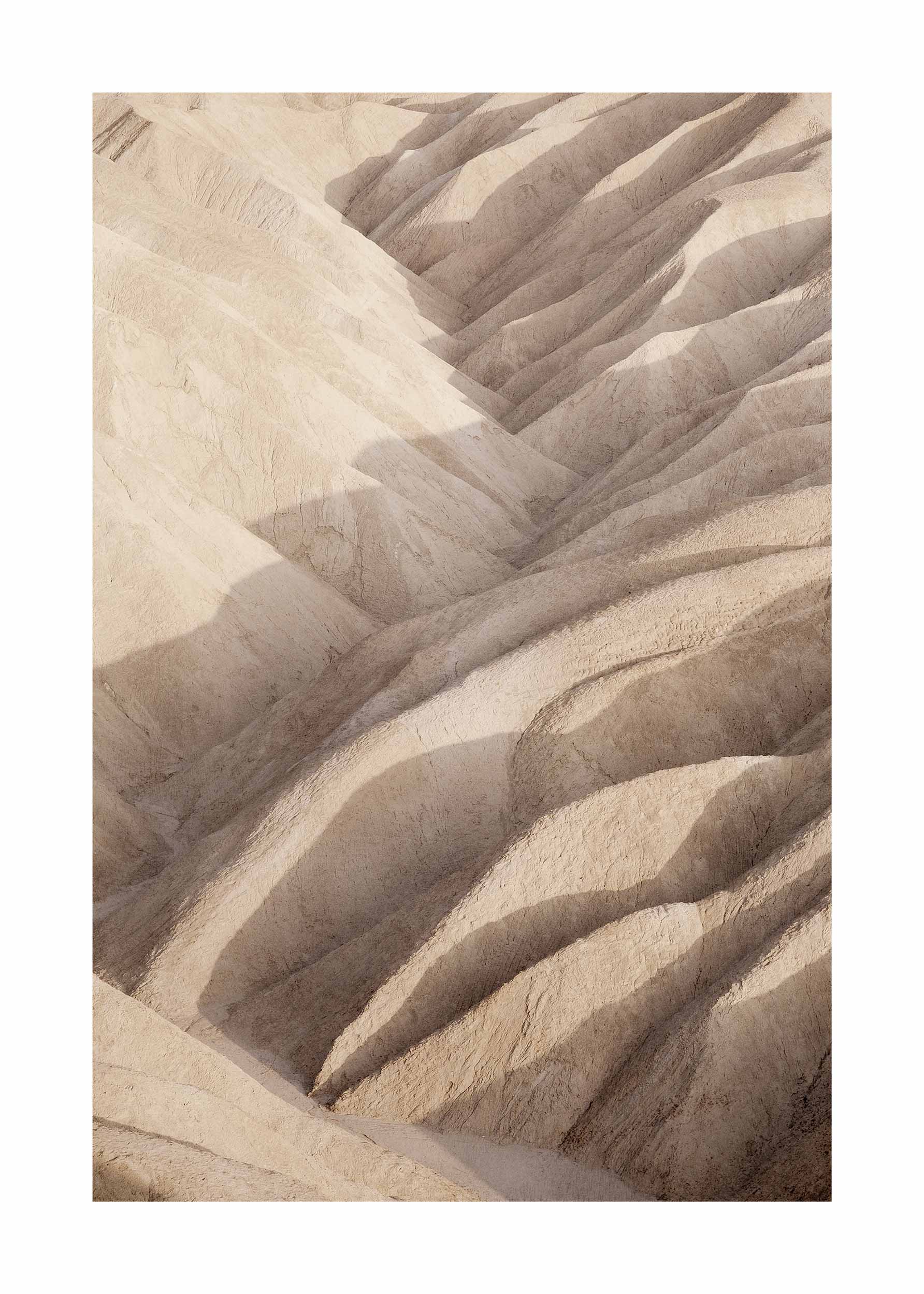 Abstract Sand Dunes Poster - Wüstenlandschaft Fotografie (21x30 cm)