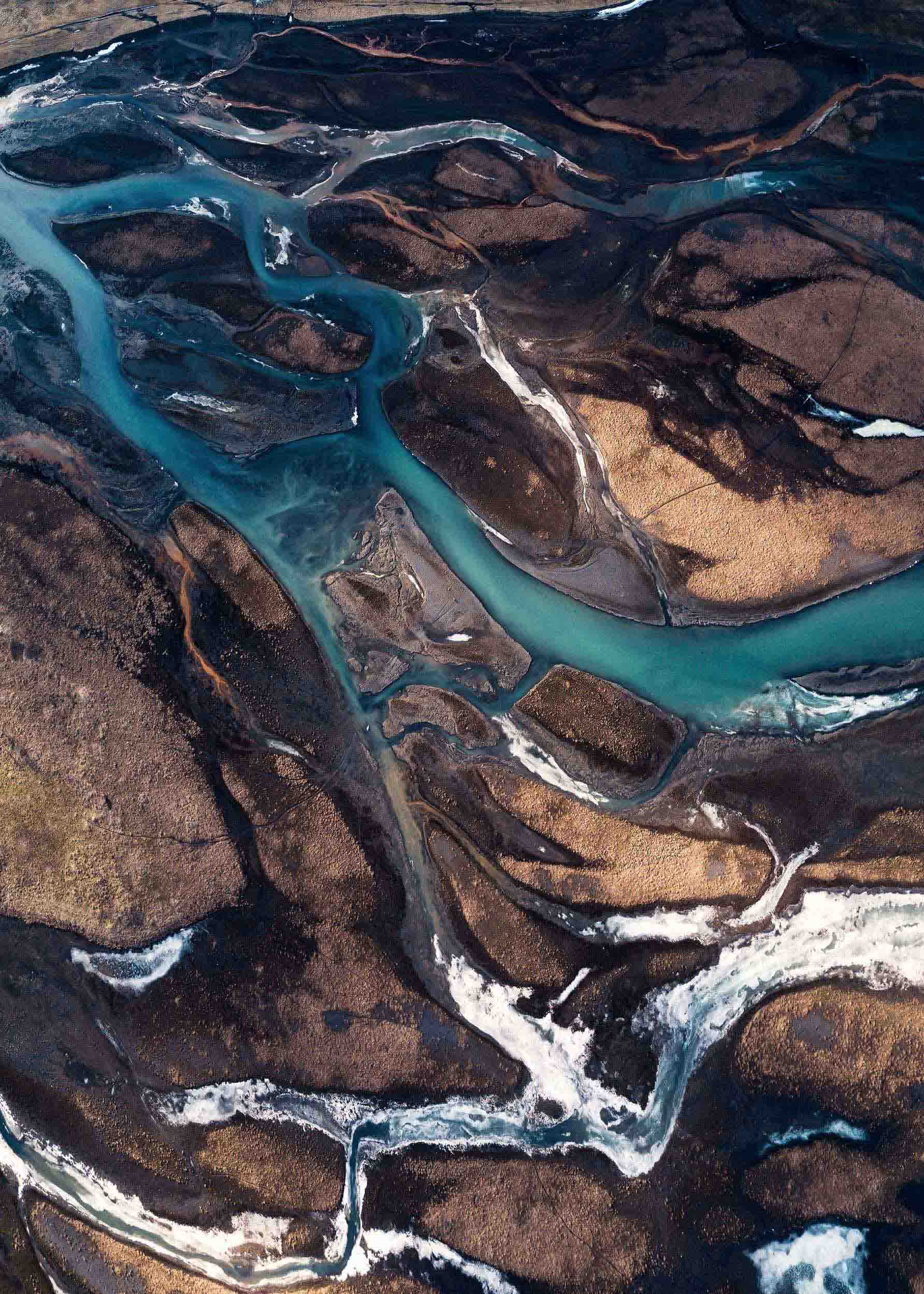 Iceland River Poster - Landschaftsfotografie (70x100 cm)
