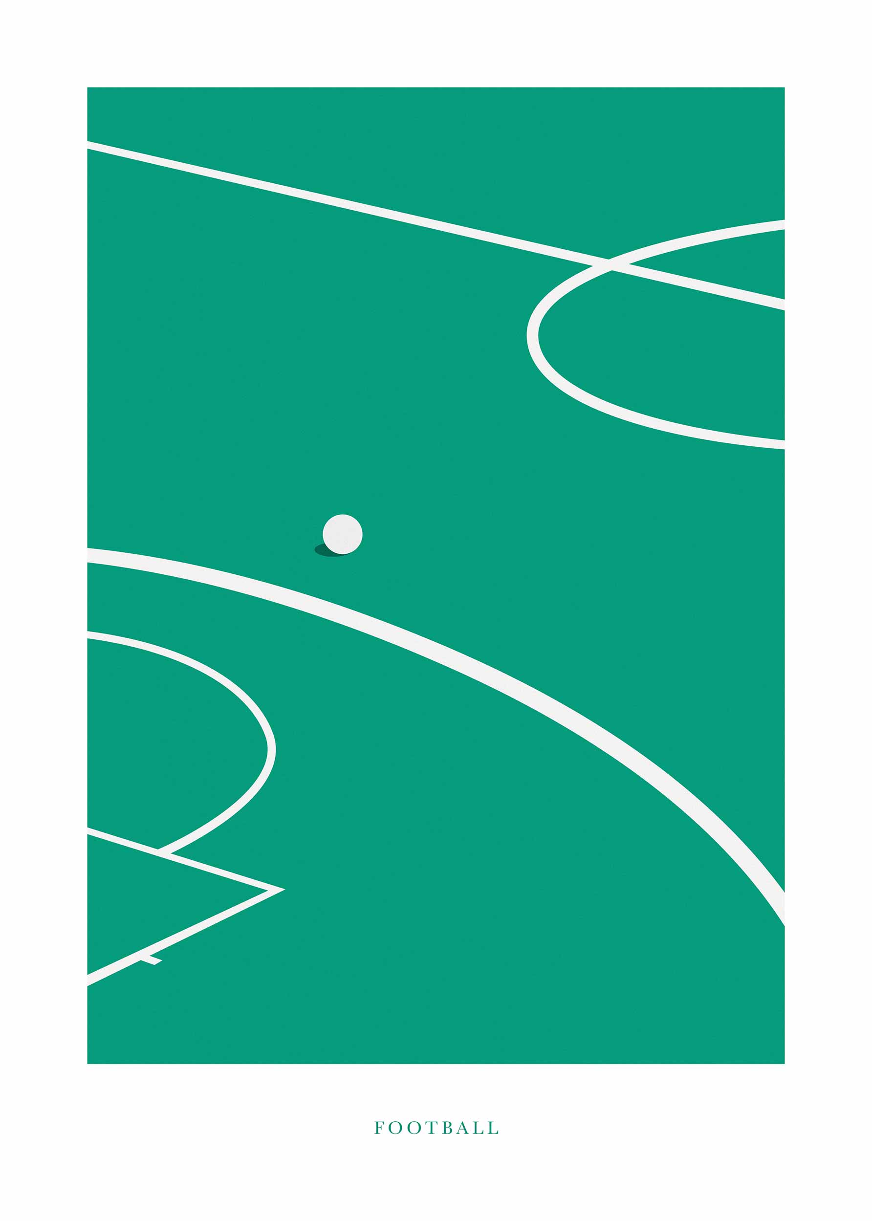 Graphic Football poster - Football illustration (50x70 cm)