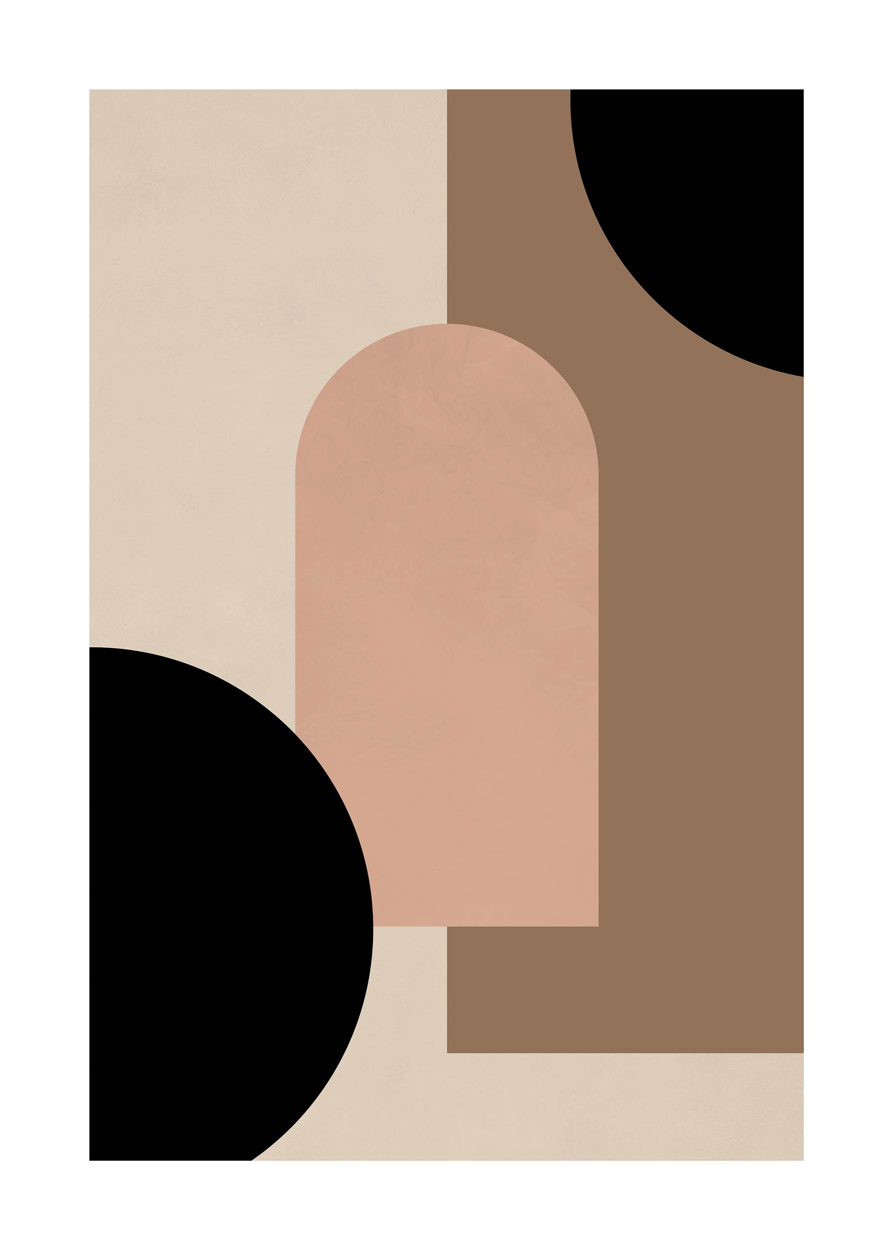Geometric Forms No.1 Poster - Abstract illustration (50x70 cm)
