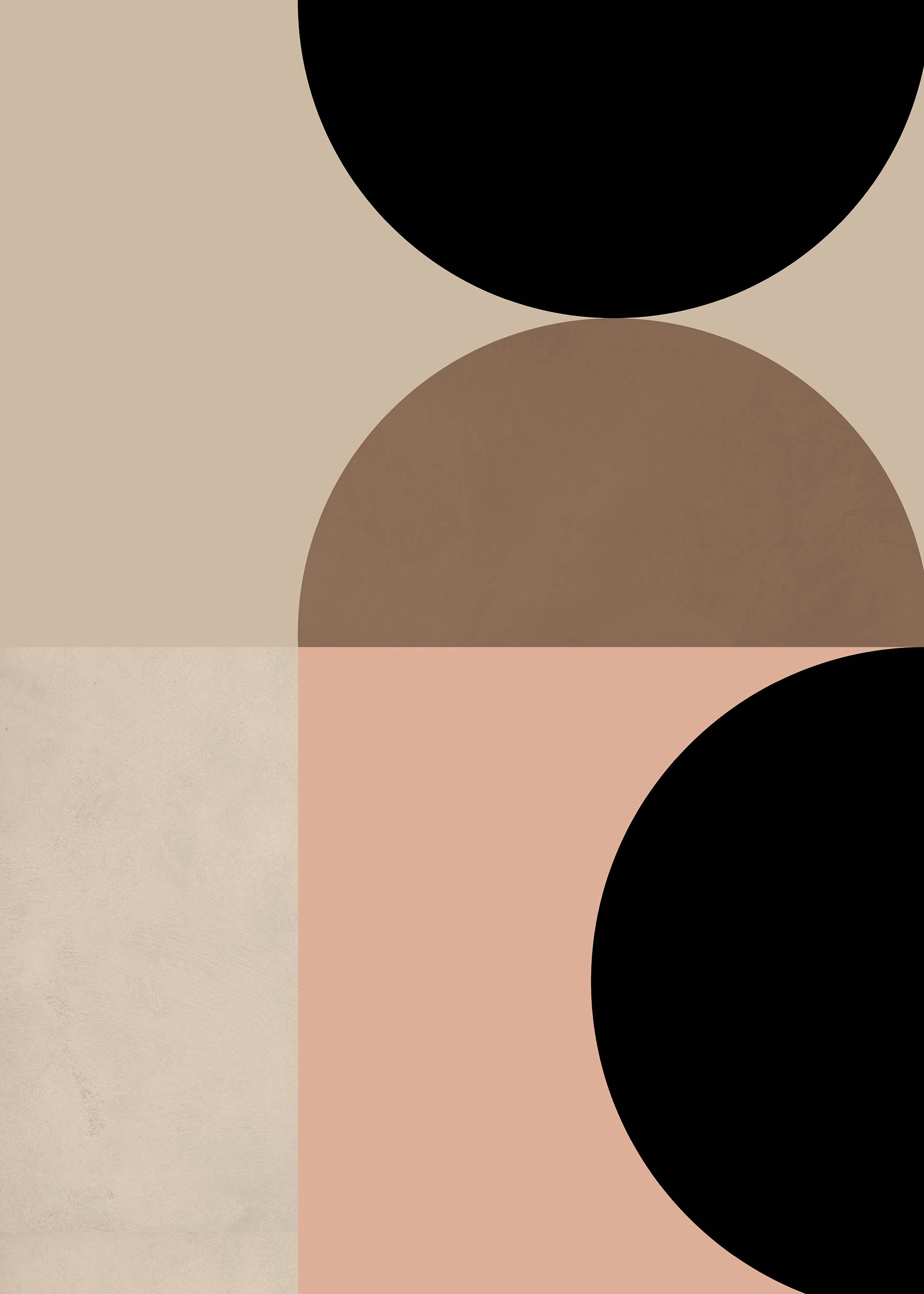 Geometric Forms No.3 plakat - Geometrisk illustration (70x100 cm)