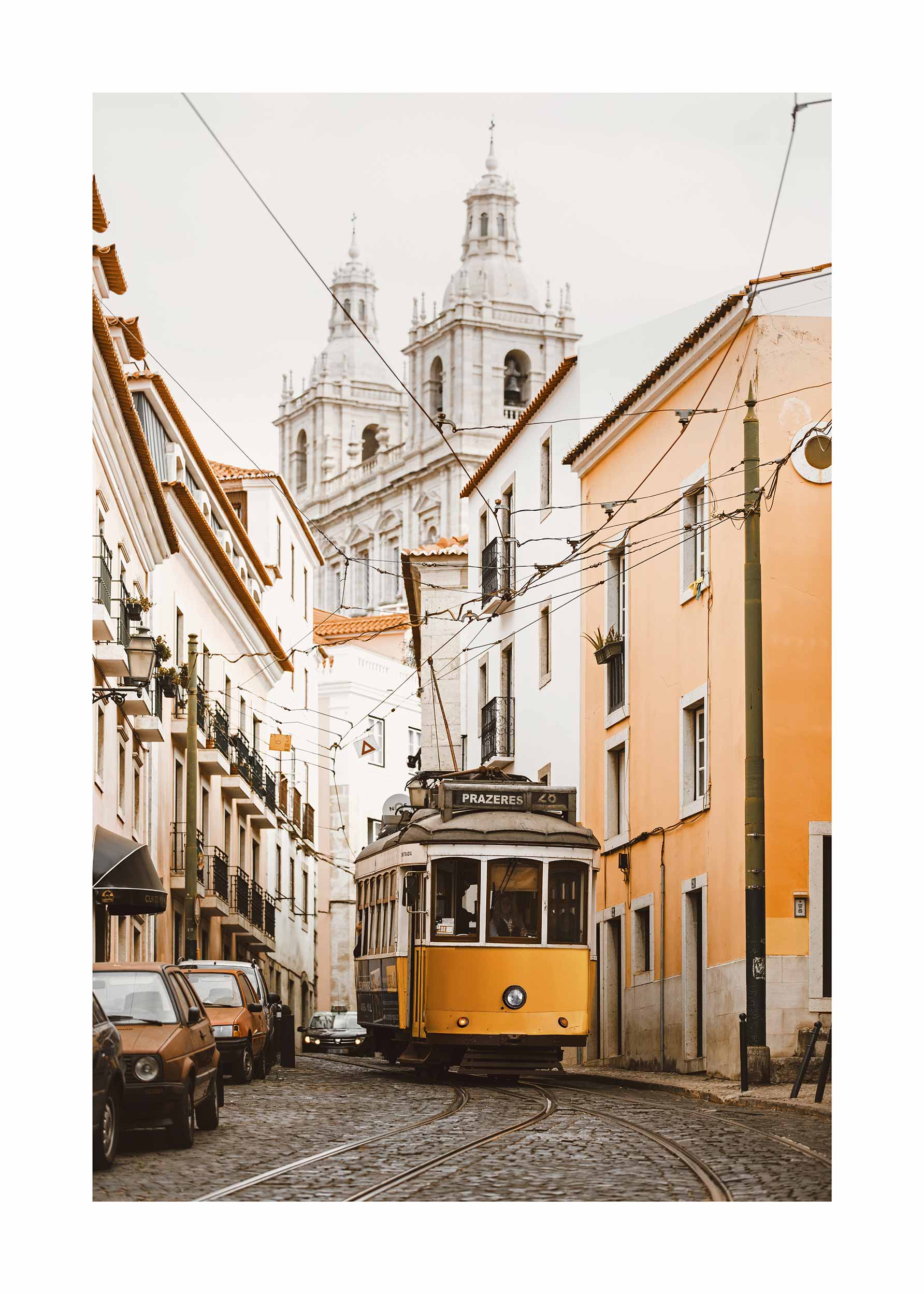 Lisbon Tram Poster - City illustration (70x100 cm)