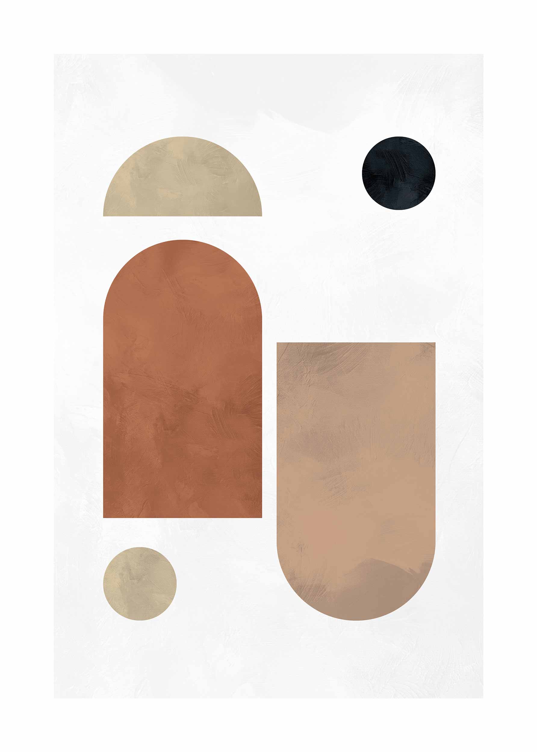 Formation No.4 Poster - Abstrakte Grafik (40x50 cm)