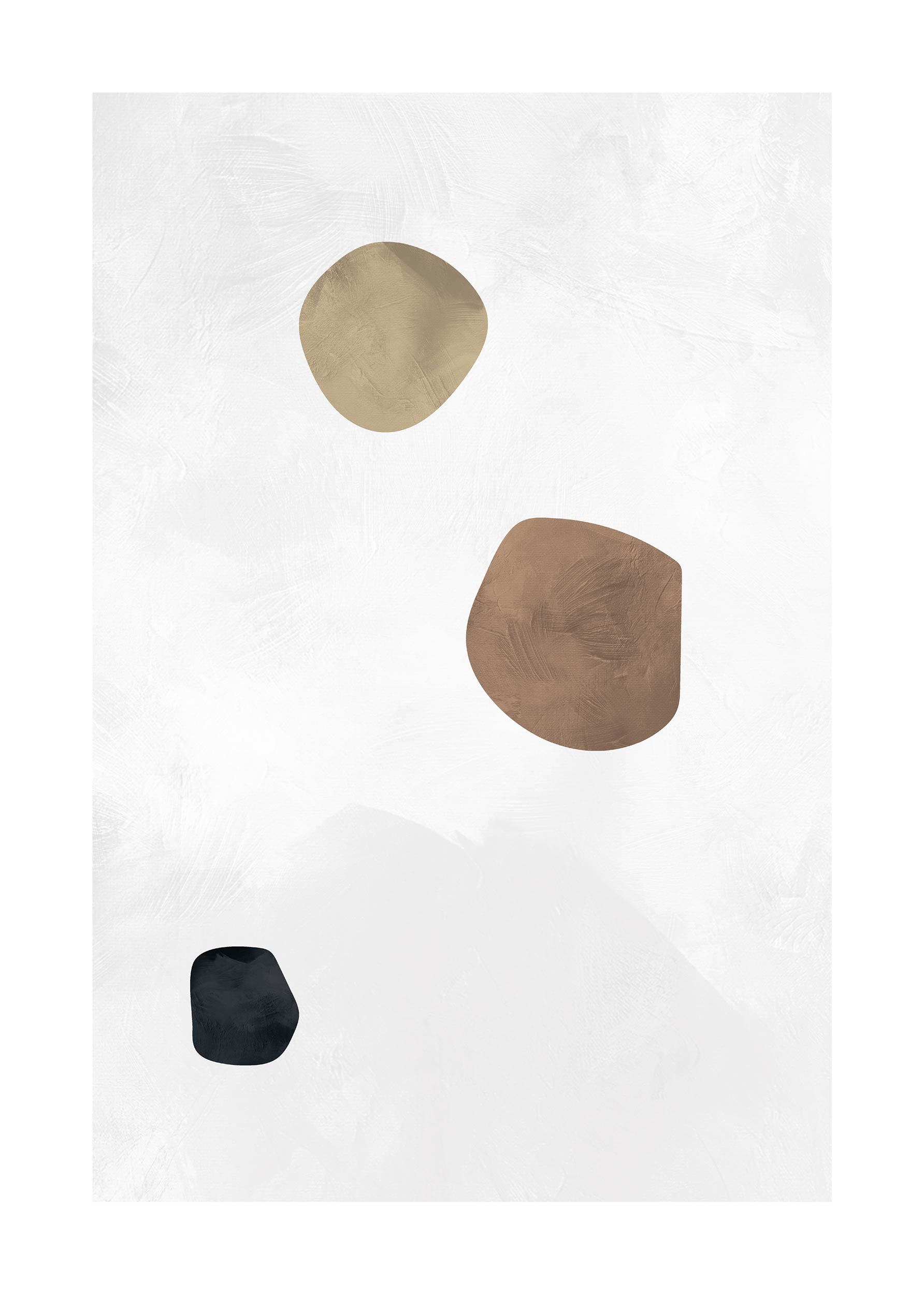 Small Abstract Circles poster - Abstract illustration (40x50 cm)