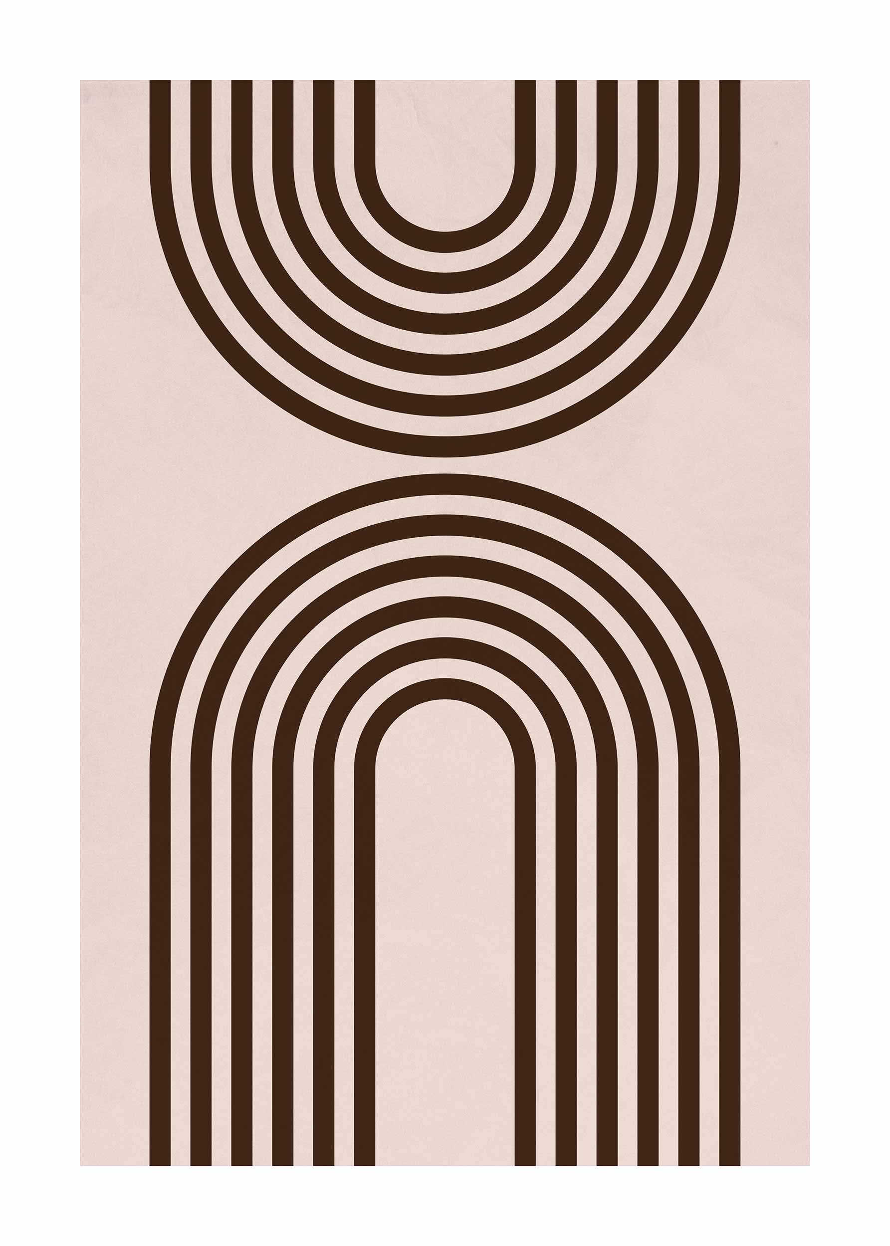Graphic Arch Poster - Abstrakte Grafik (30x40 cm)