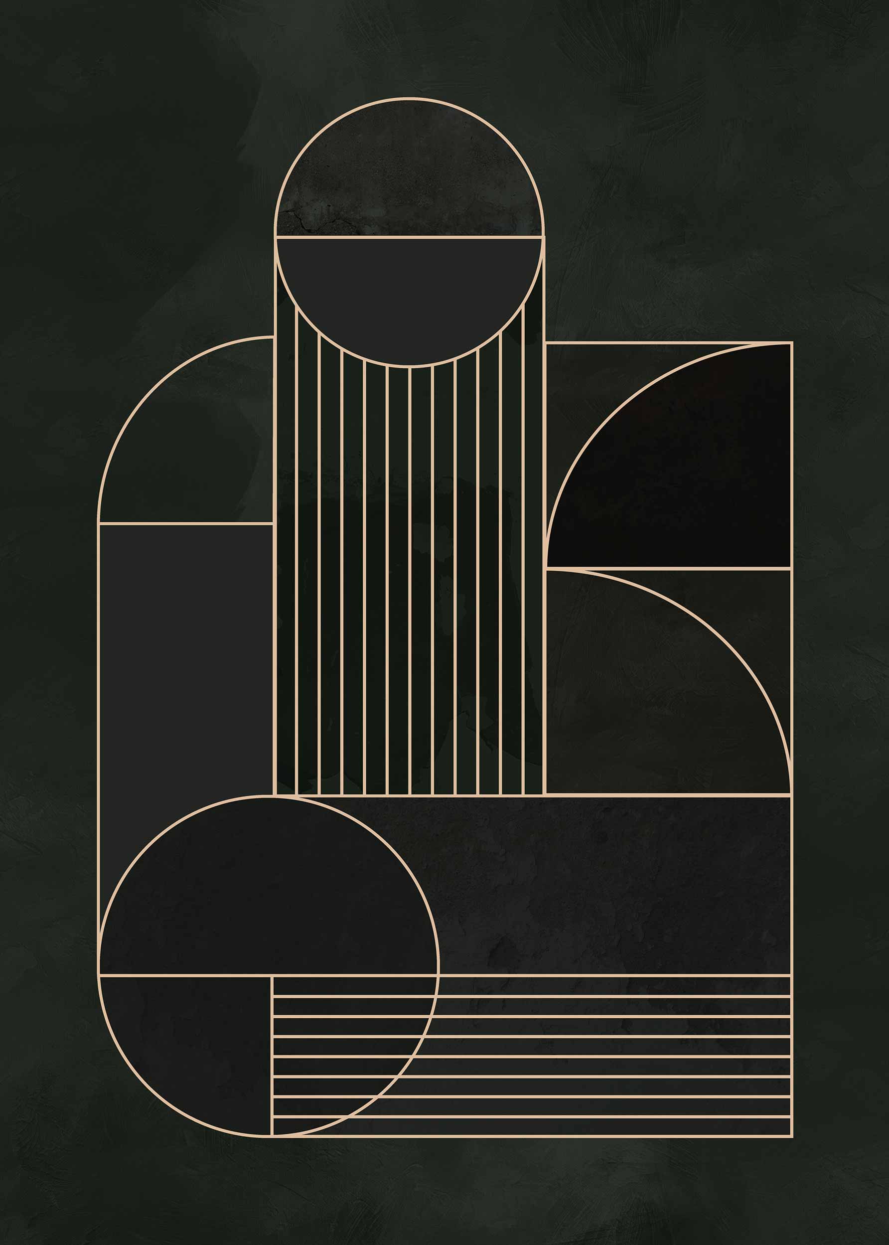 Graphic Pattern poster - Abstract illustration (50x70 cm)