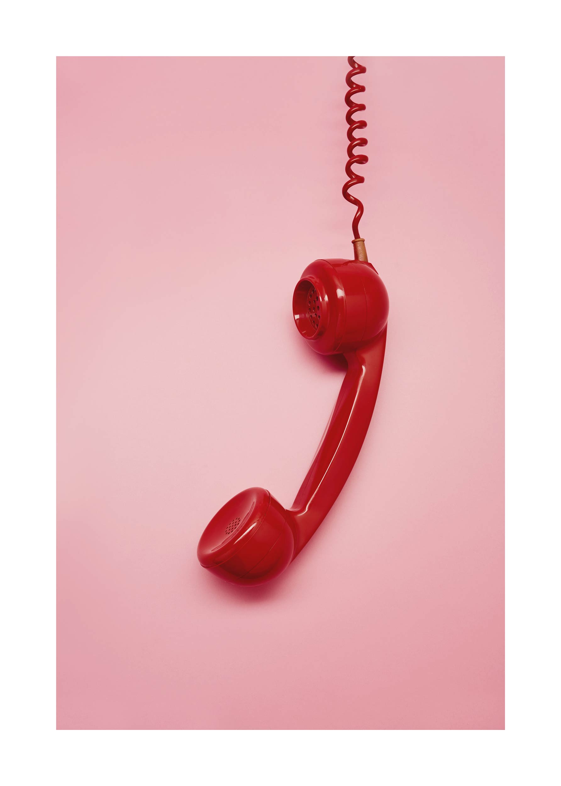 Retro Telephone Receiver Poster - Telephone photography (40x50 cm)