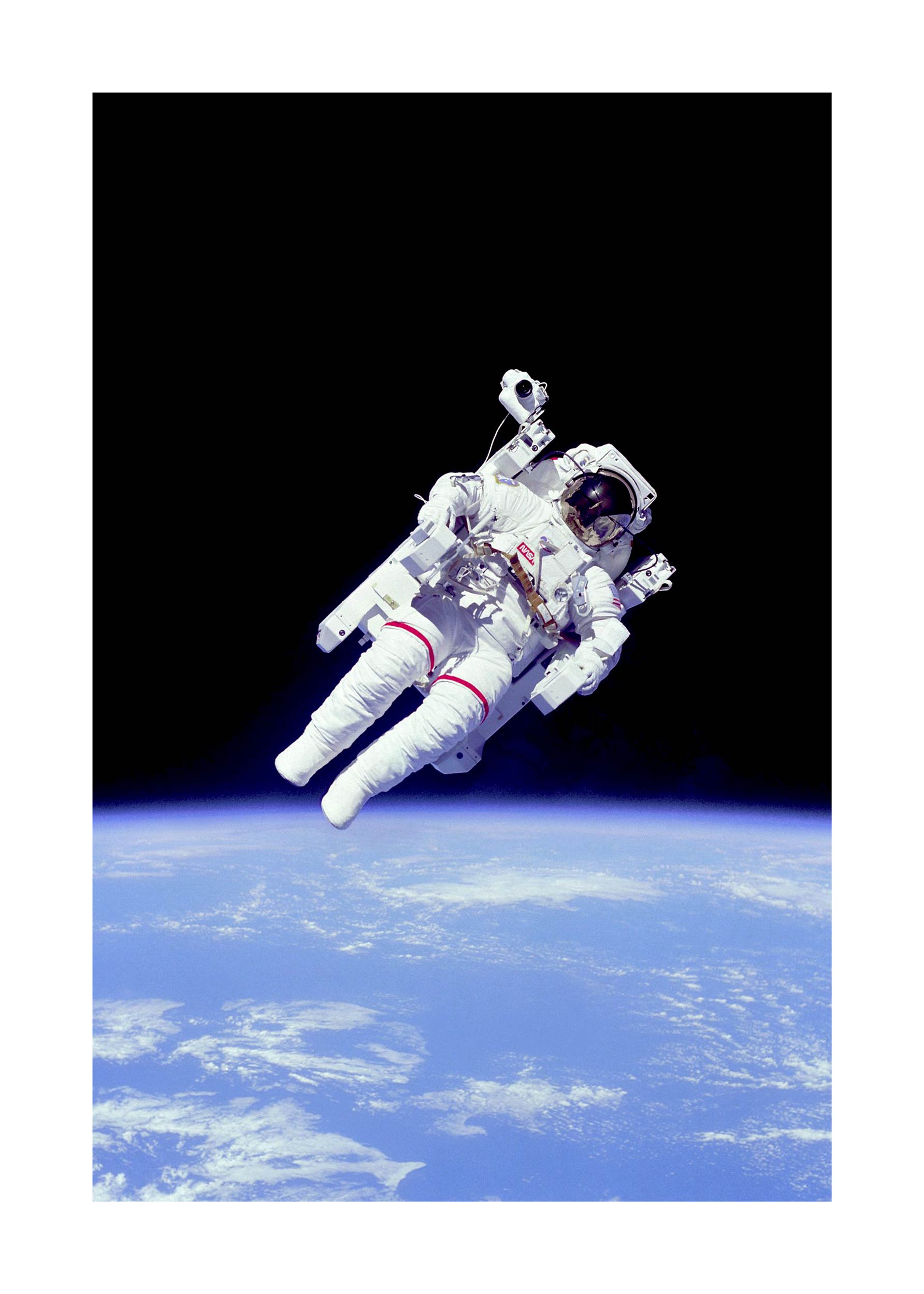 Astronaut in Space Poster - Weltraumfotografie (21x30 cm)