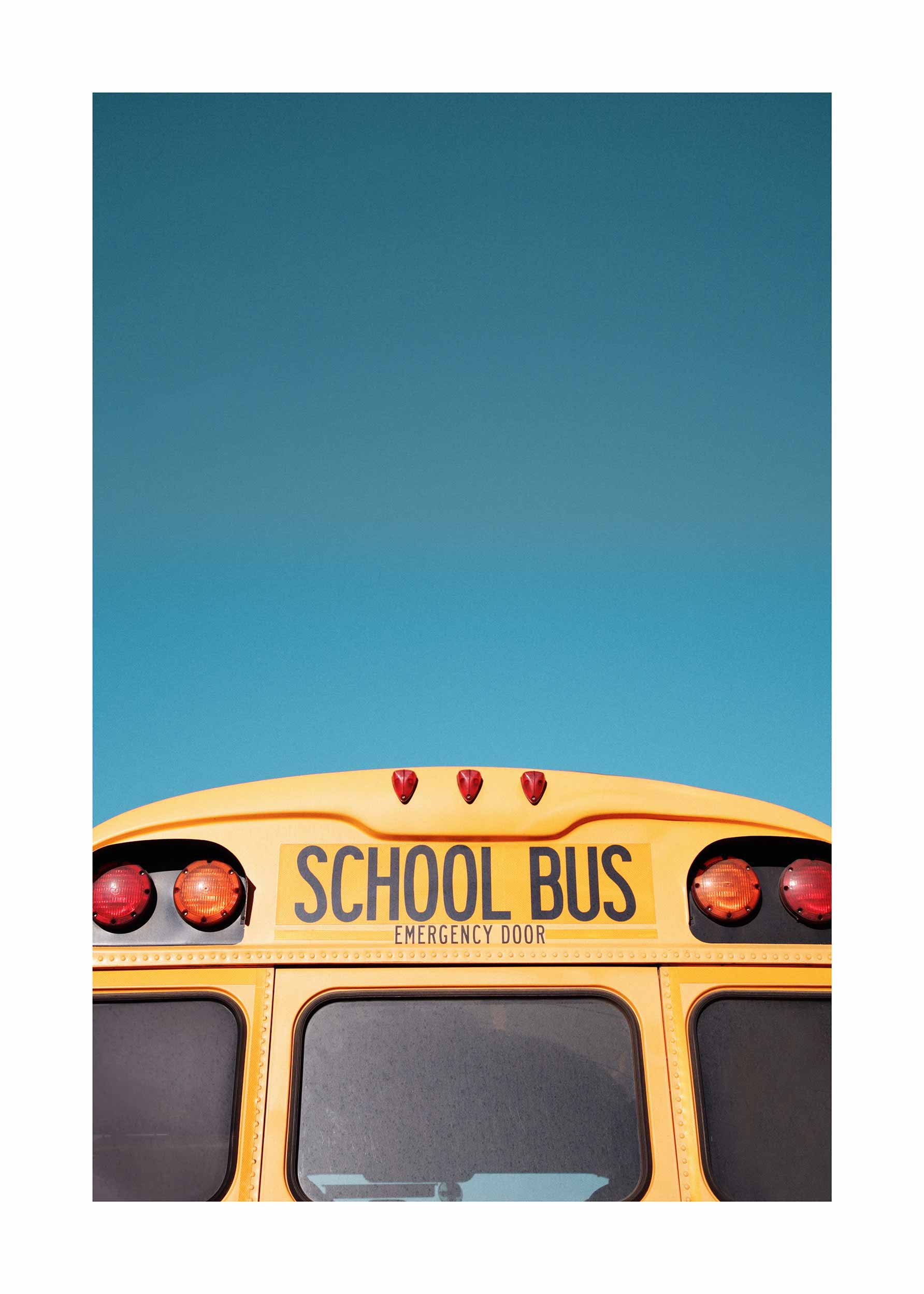 Yellow School Bus Poster - Vehicle photography (50x70 cm)