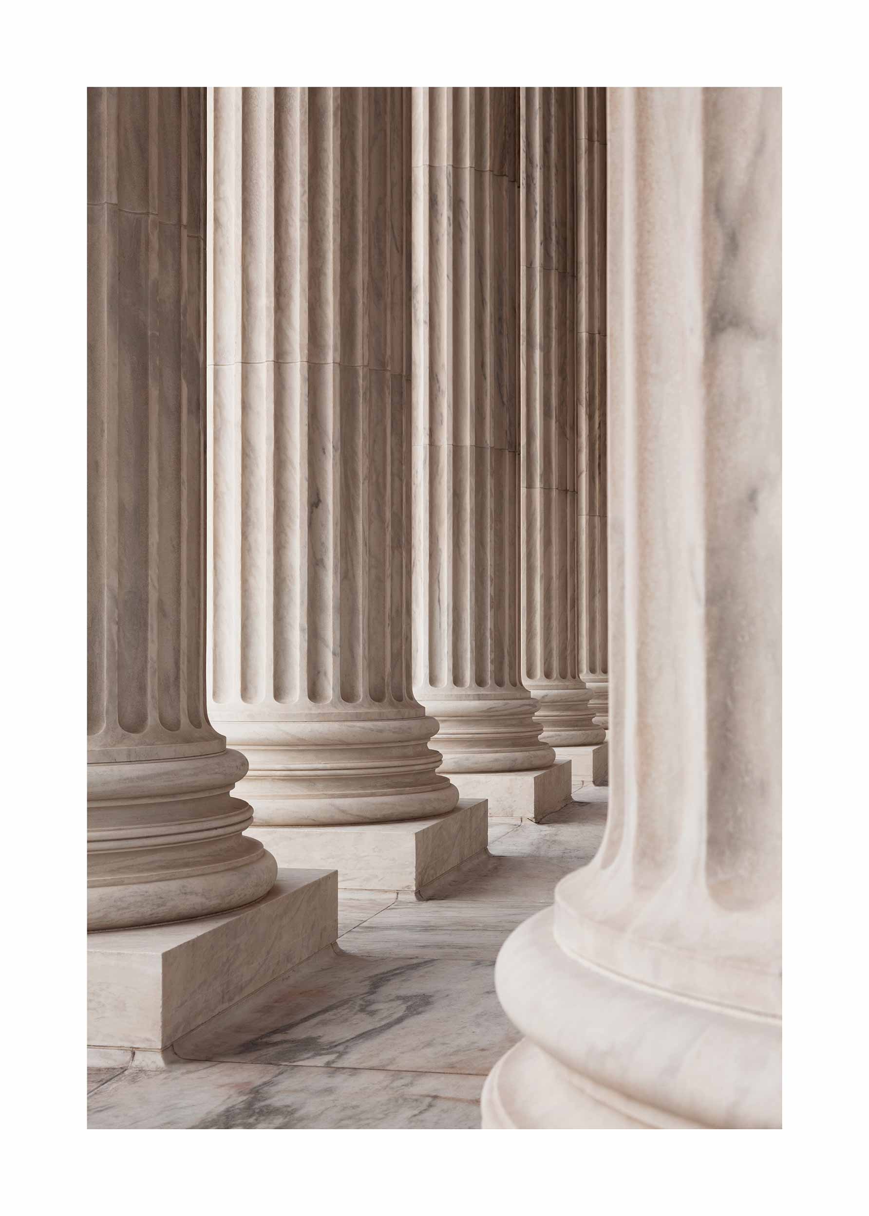 Columns Poster - Architecture illustration (21x30 cm)