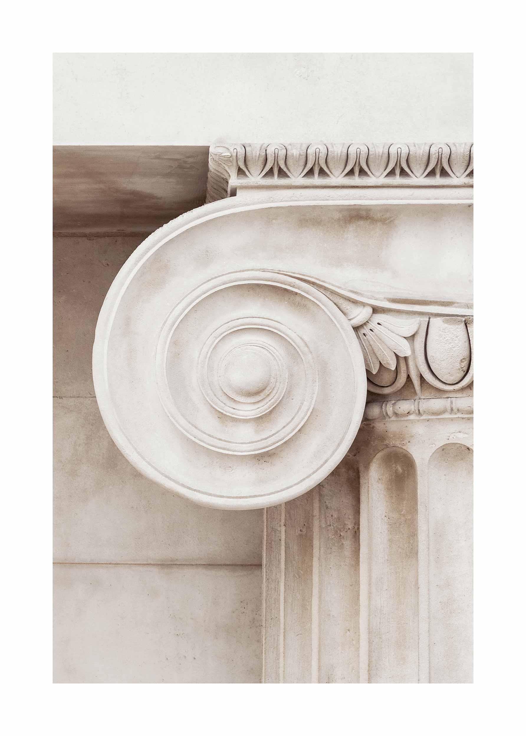 Column Close Up Poster - Architekturfotografie (30x40 cm)
