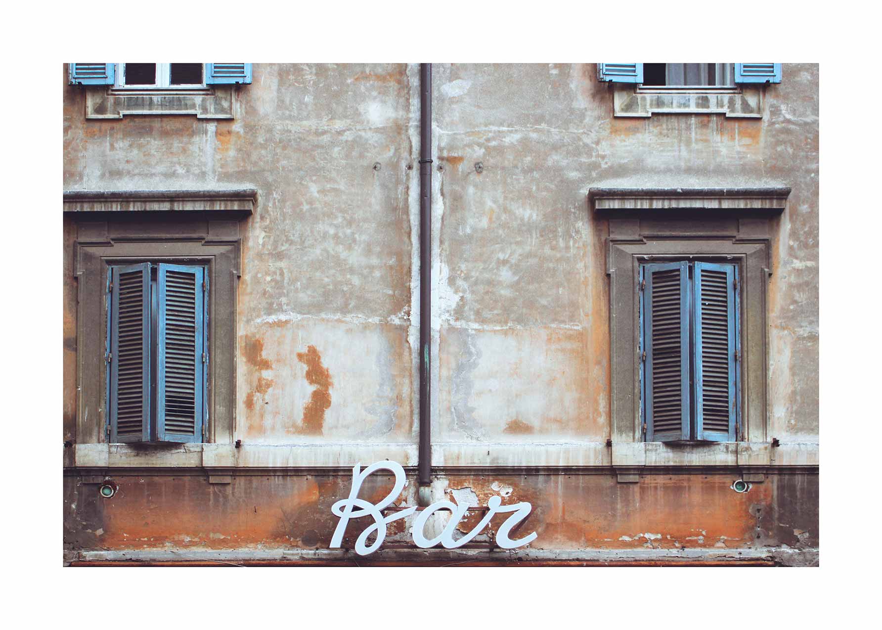 Vintage Bar Poster - Architecture photography (30x40 cm)