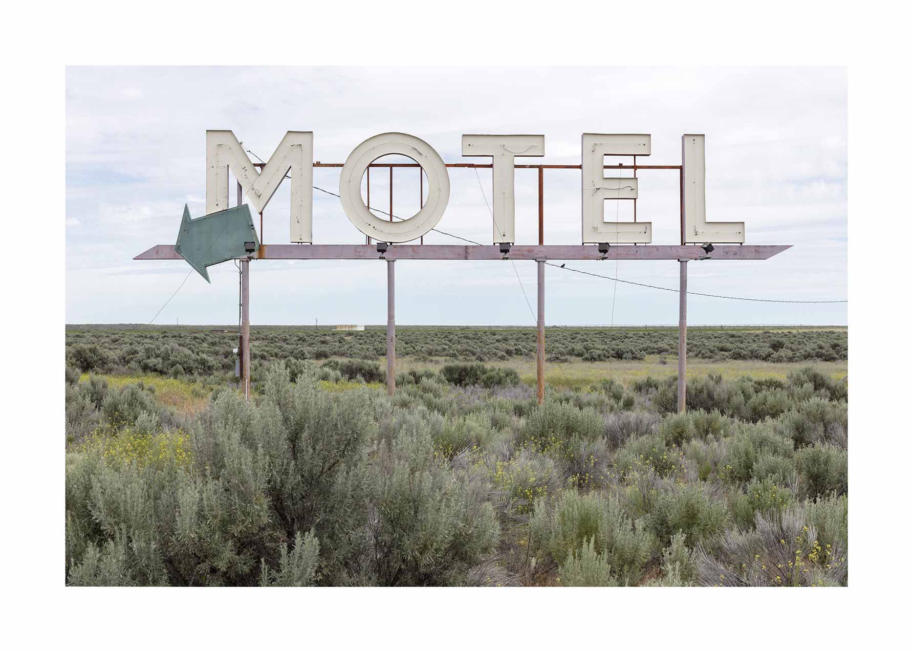 Motel Sign No. 2 poster - Desert landscape photography (30x40 cm)