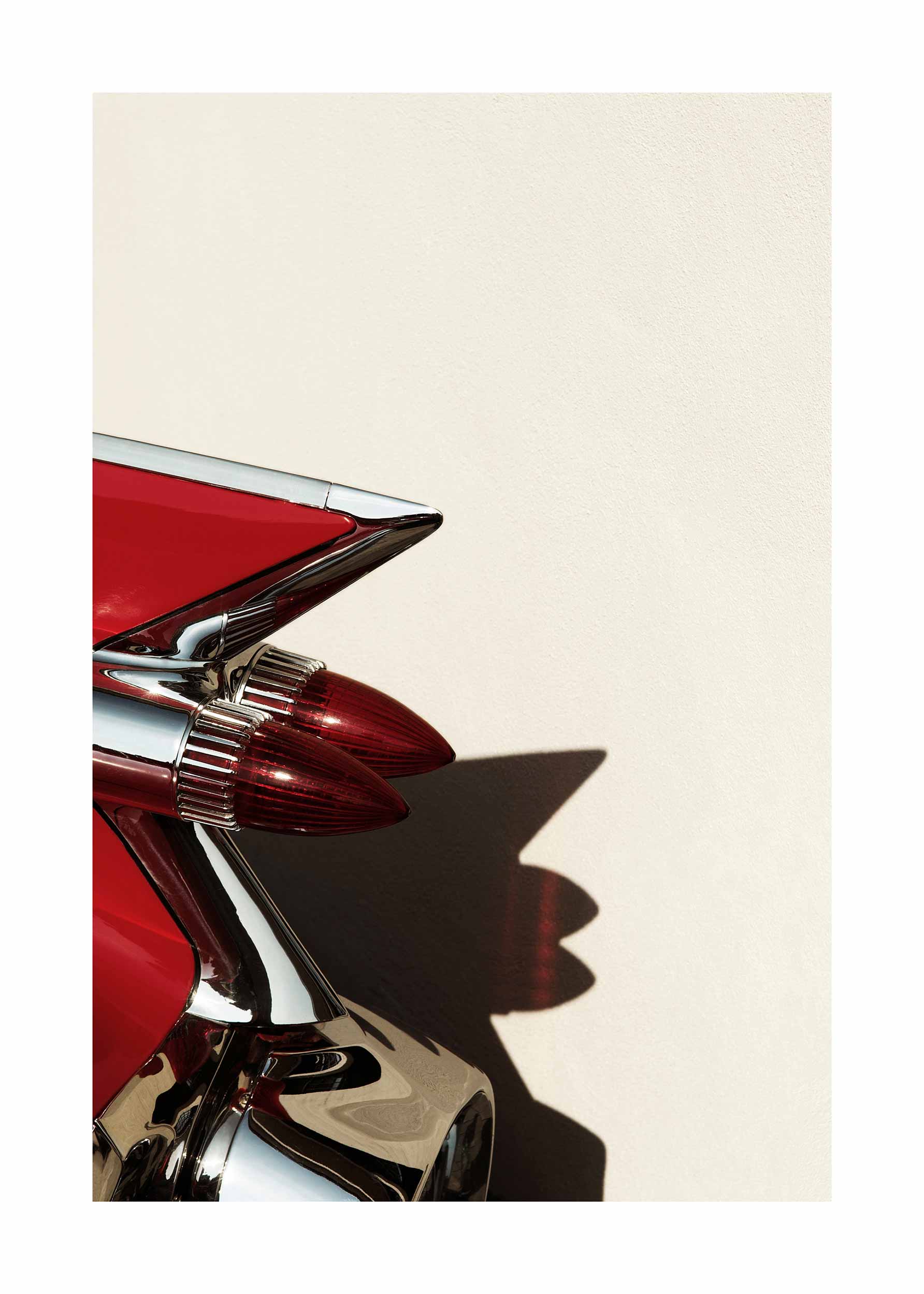 Car Lights poster - Vintage vehicle photography (50x70 cm)