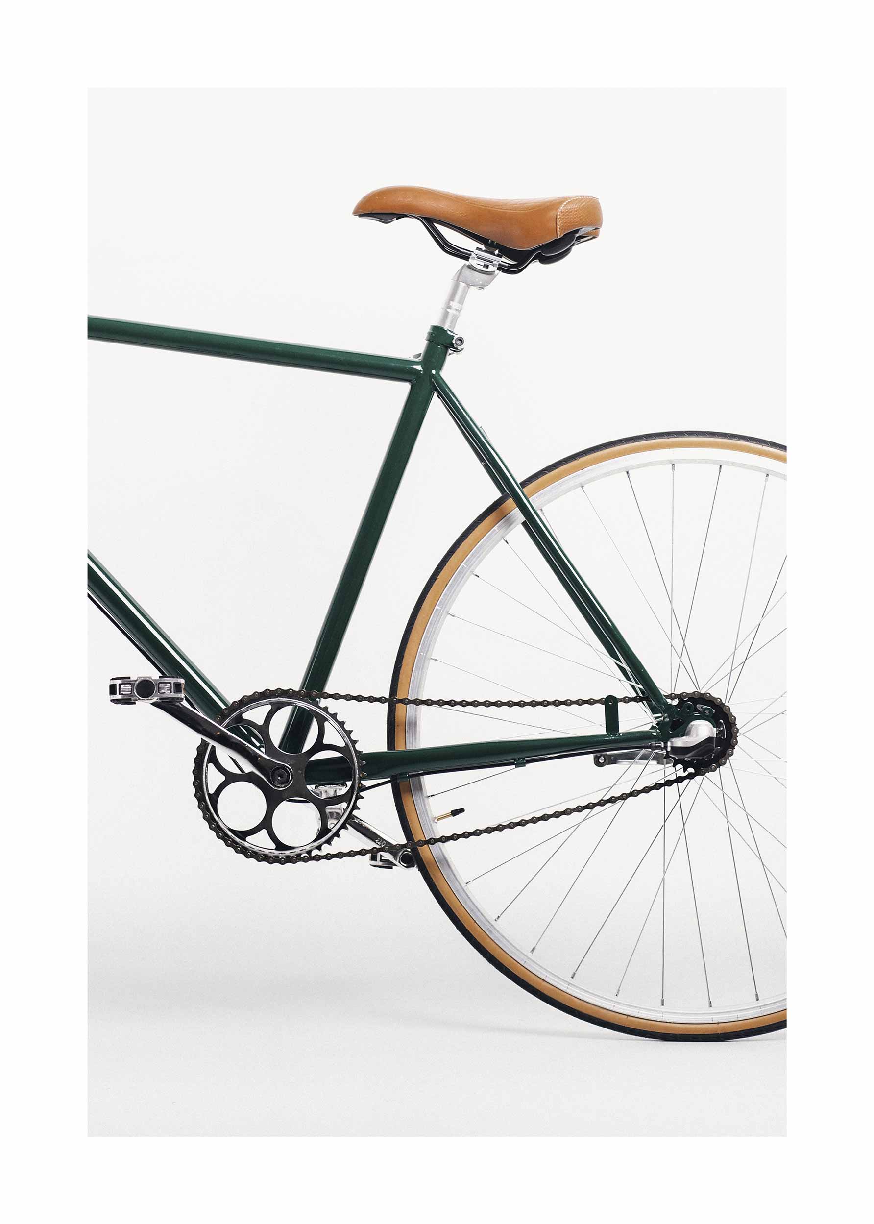 Retro Bike No.2 Poster - Bicycle illustration (30x40 cm)