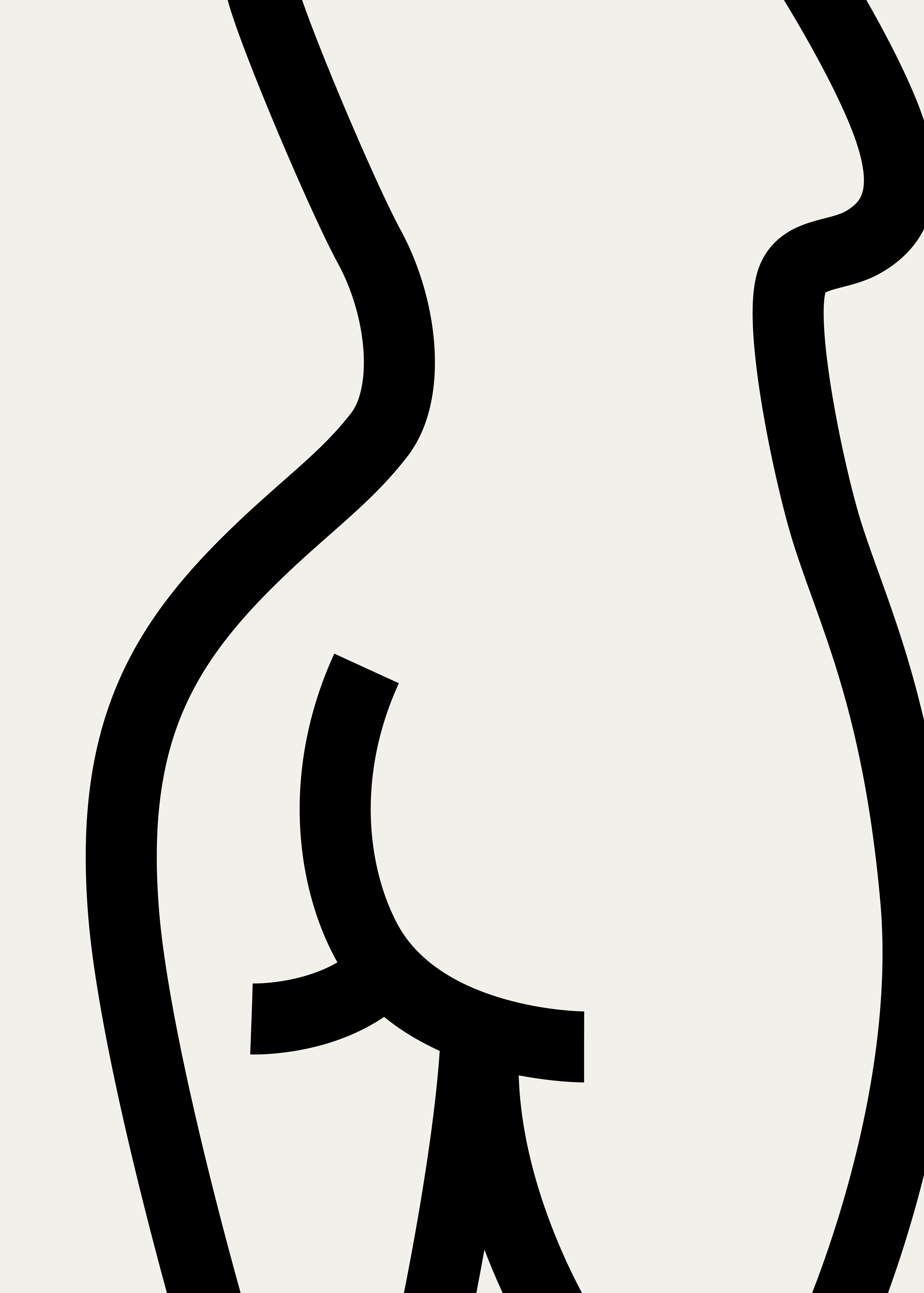 Body Shapes No.3 Poster - Abstrakte Figurenillustration (21x30 cm)