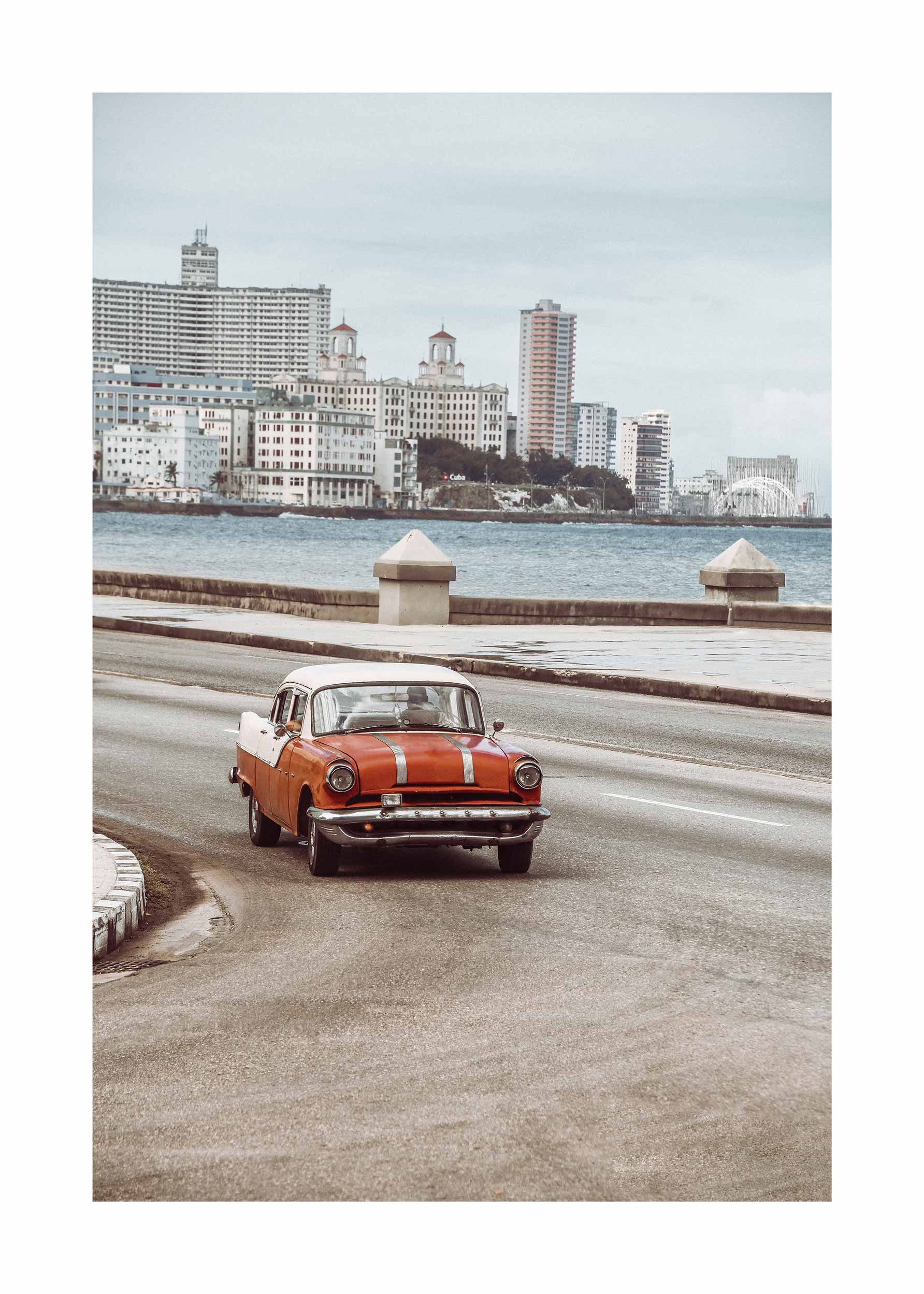 Havana Cruise poster - Bilfotografi (70x100 cm)