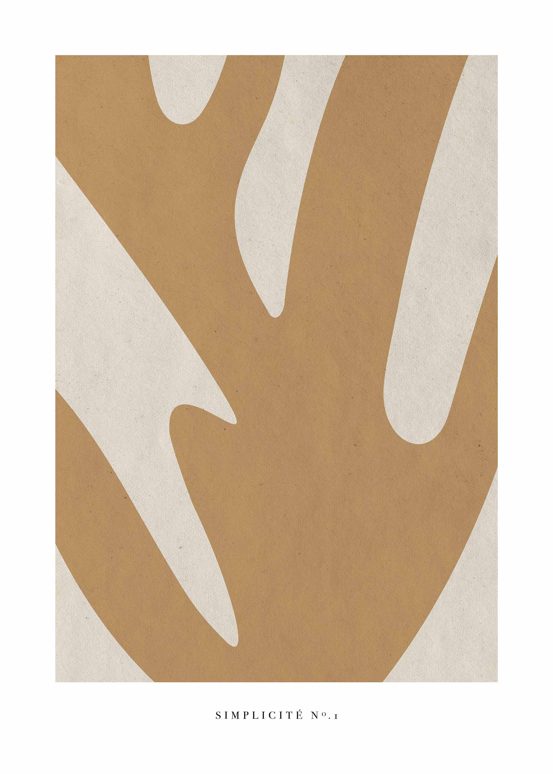 Simplicité No.1 Poster - Abstract illustration (50x70 cm)