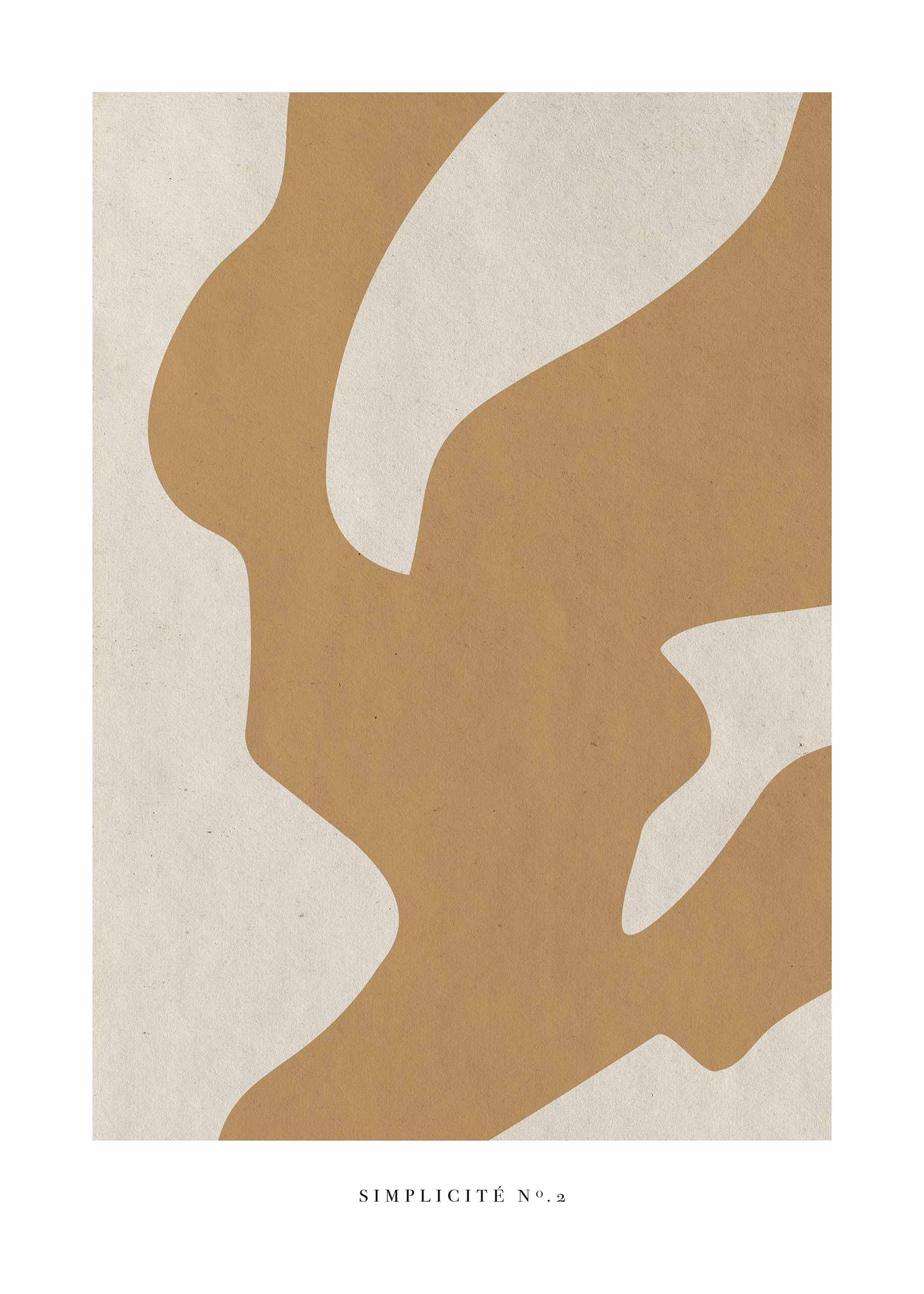 Simplicité No.2 Poster - Abstract illustration (30x40 cm)