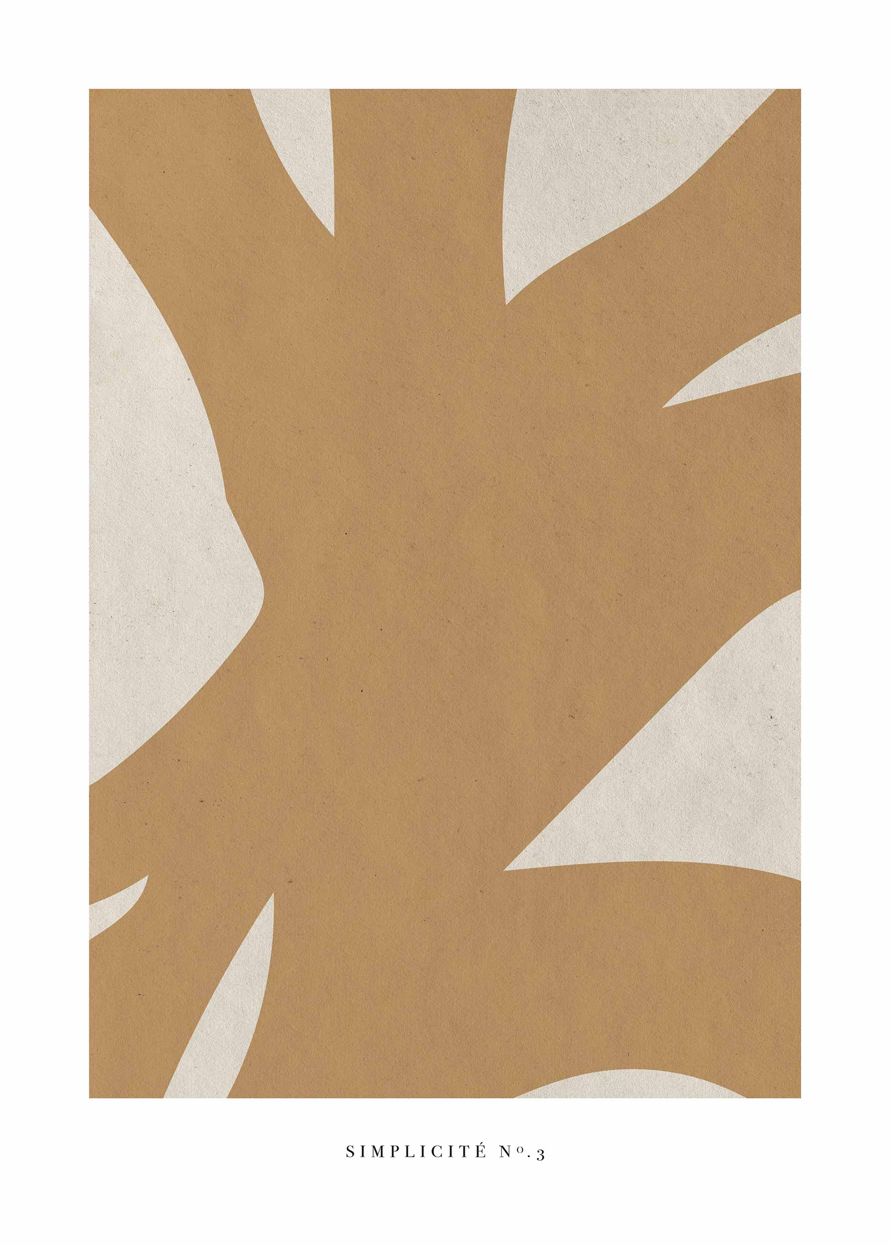 Simplicité No.3 Poster - Abstract illustration (50x70 cm)