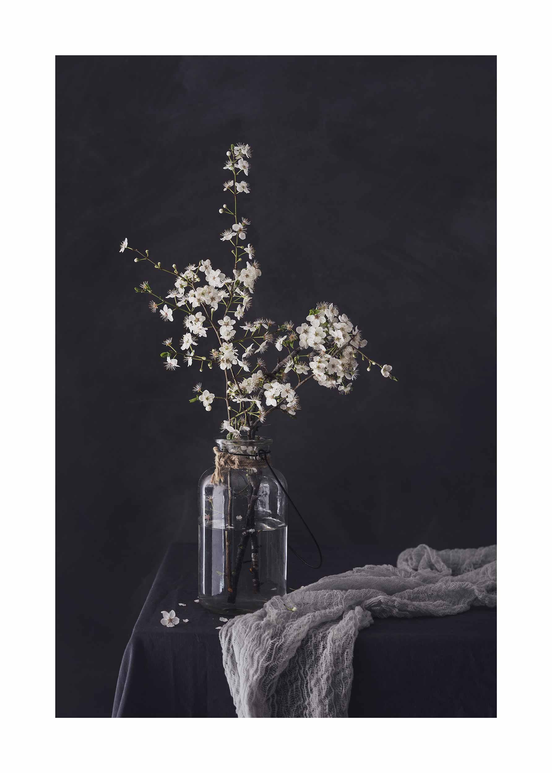 Flower Still Life no.3 plakat - Blomsterfotografi (30x40 cm)