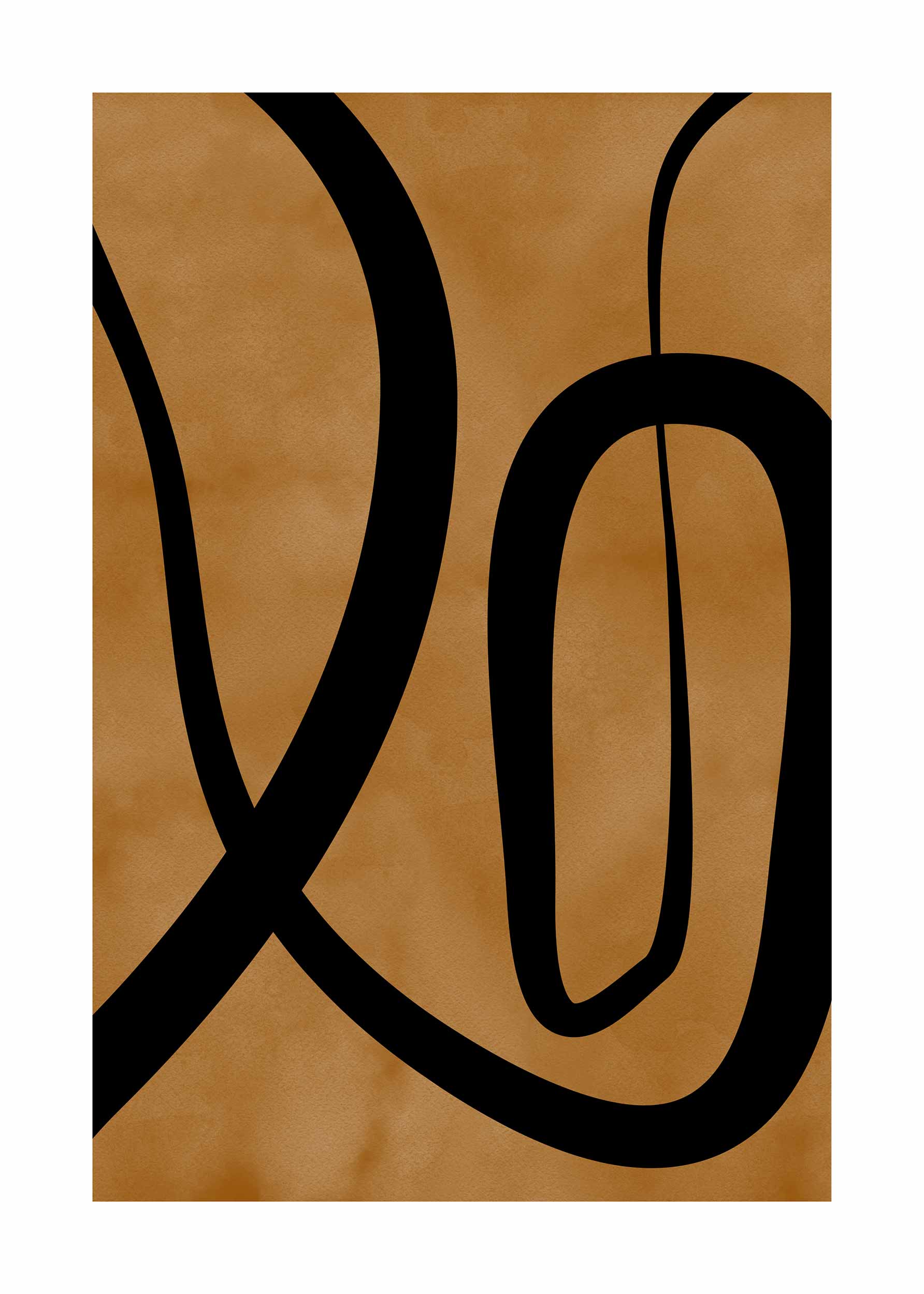 The Knot No.2 plakat - Abstrakt illustration (30x40 cm)