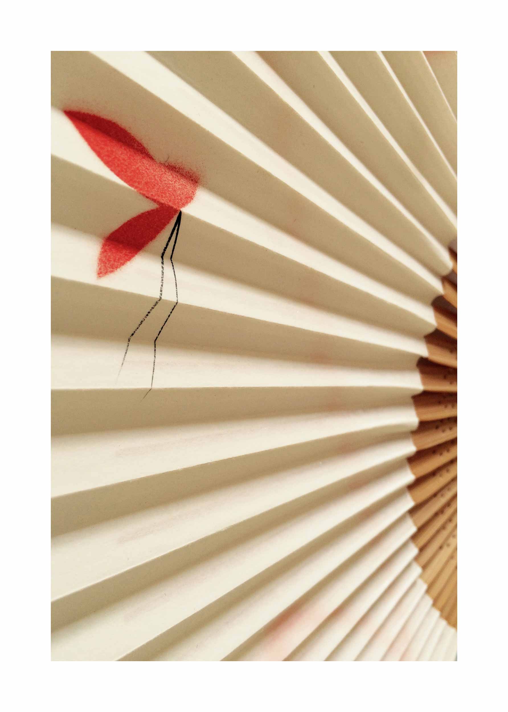 Folding Fan Poster - Abstrakte Grafik (30x40 cm)