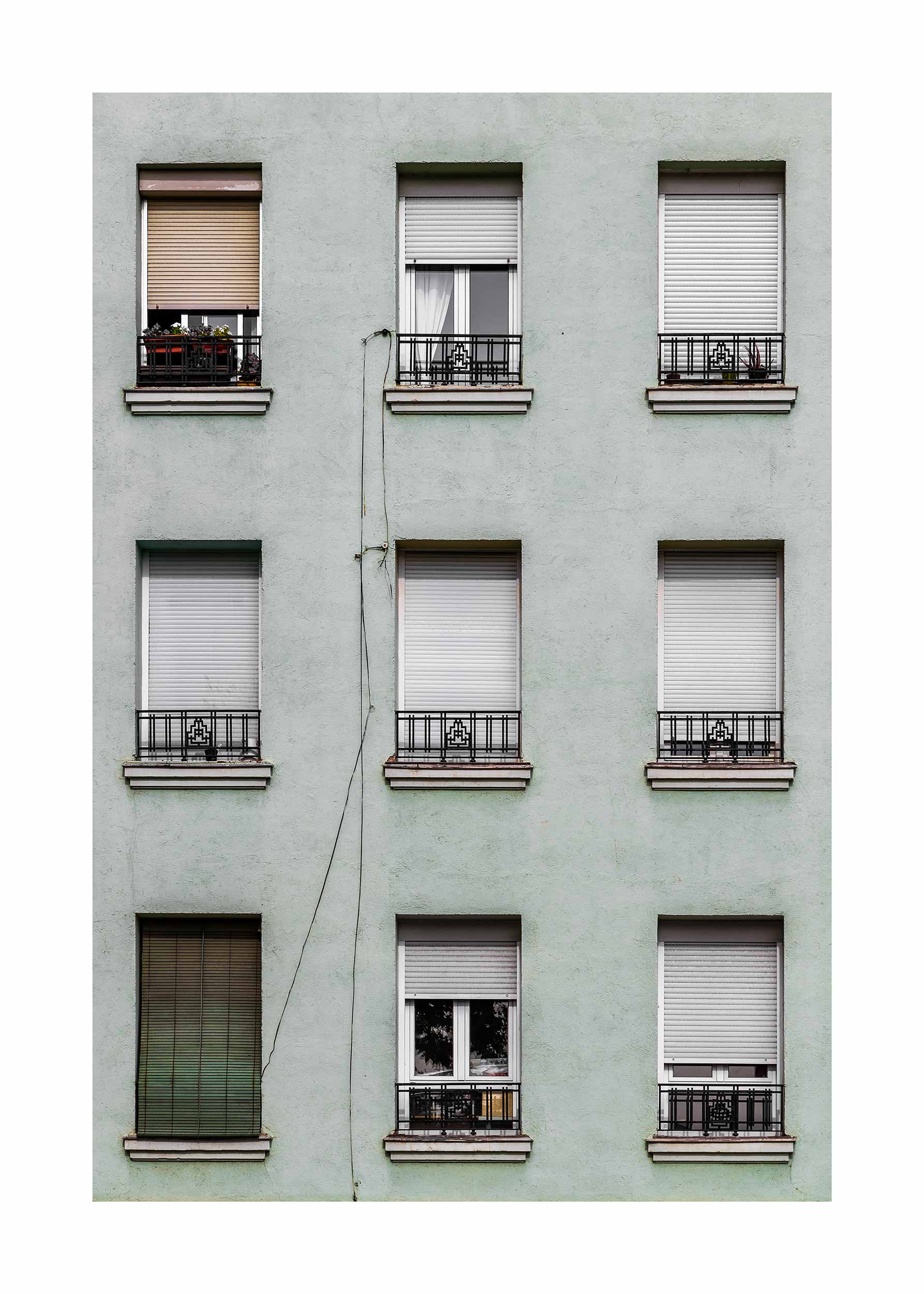 Mint Facade Poster - Architecture photography (30x40 cm)