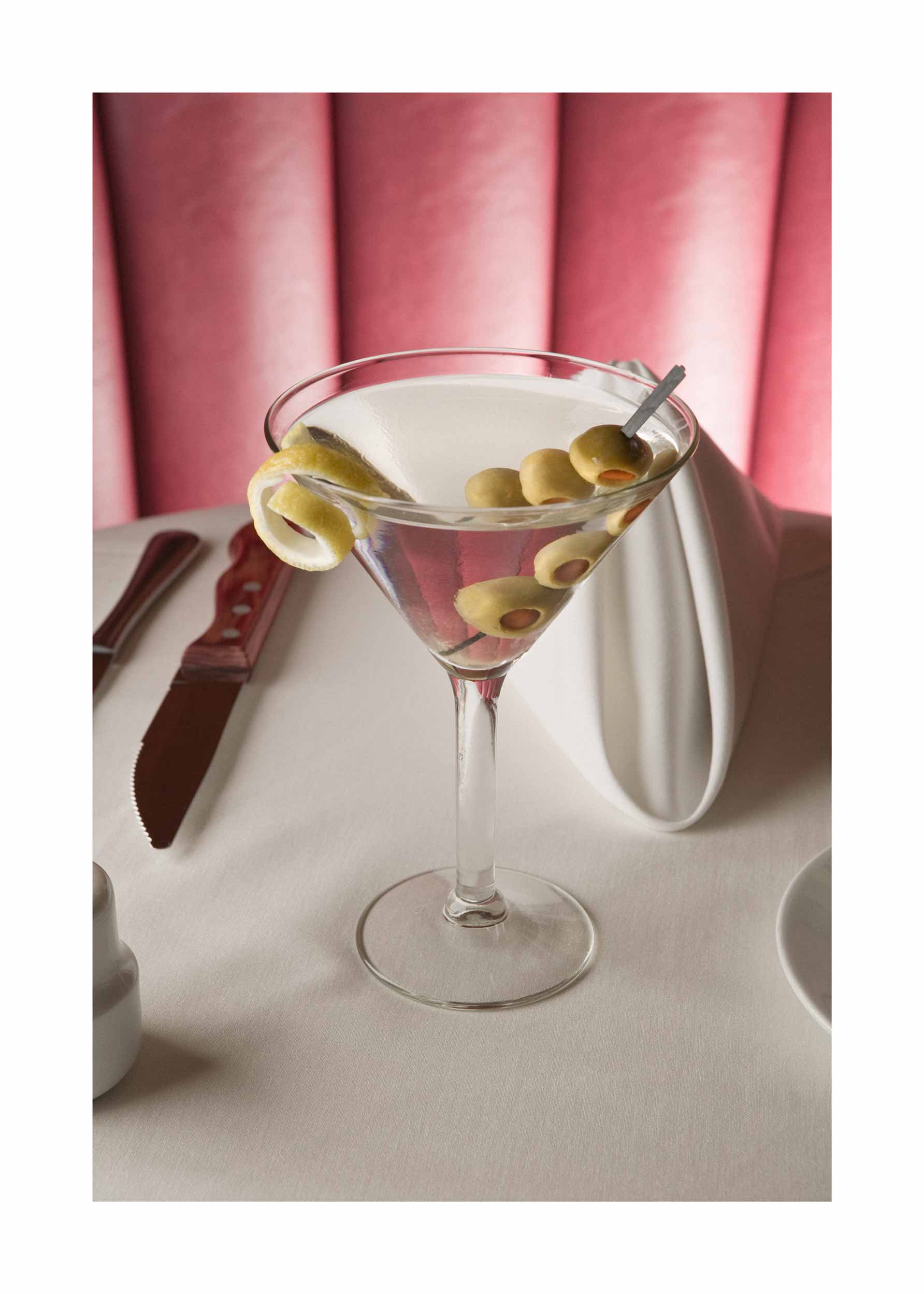 Pink Martini Poster - Cocktail-Fotografie (30x40 cm)