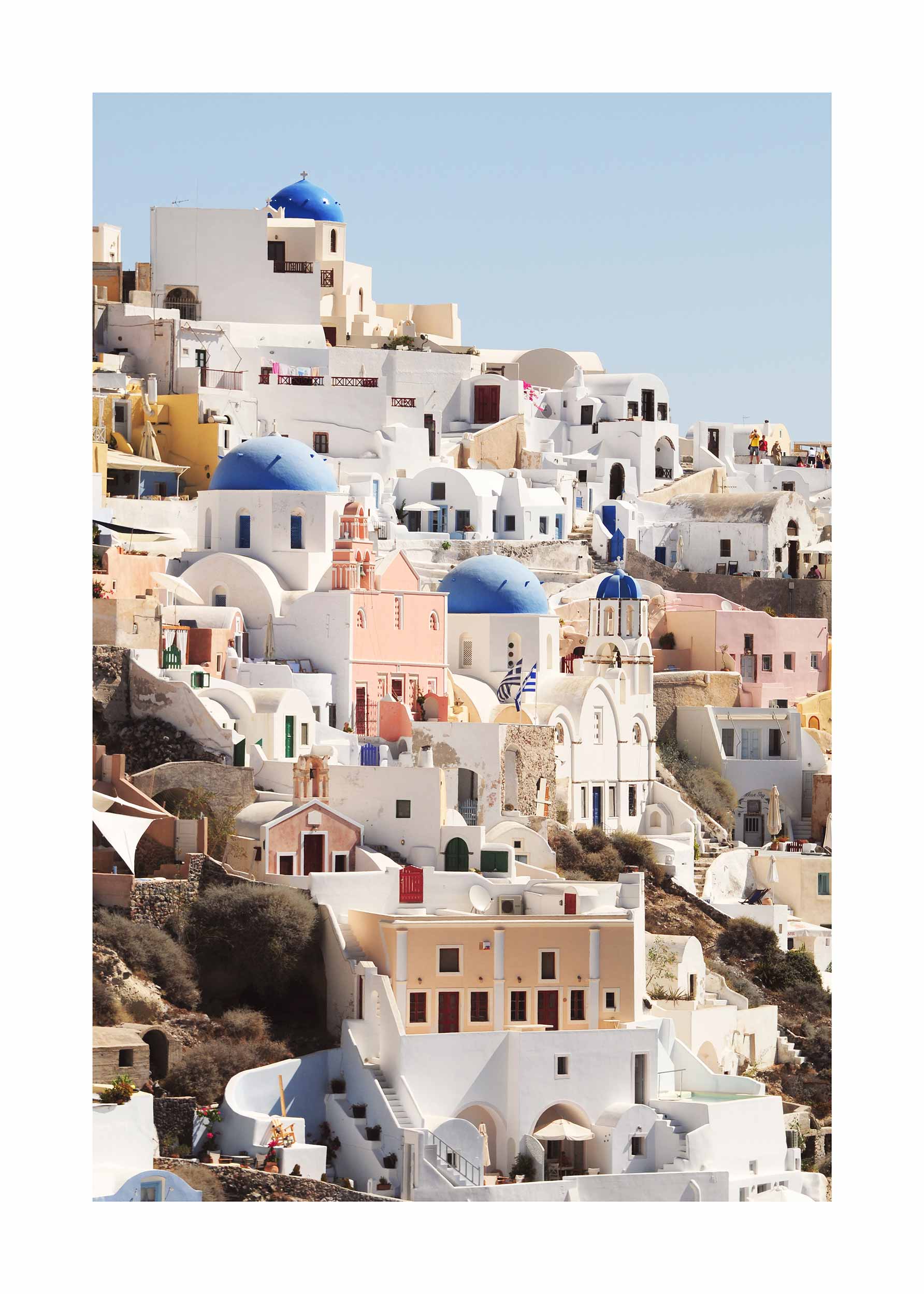 Santorini Villa Poster - Architecture photography (50x70 cm)