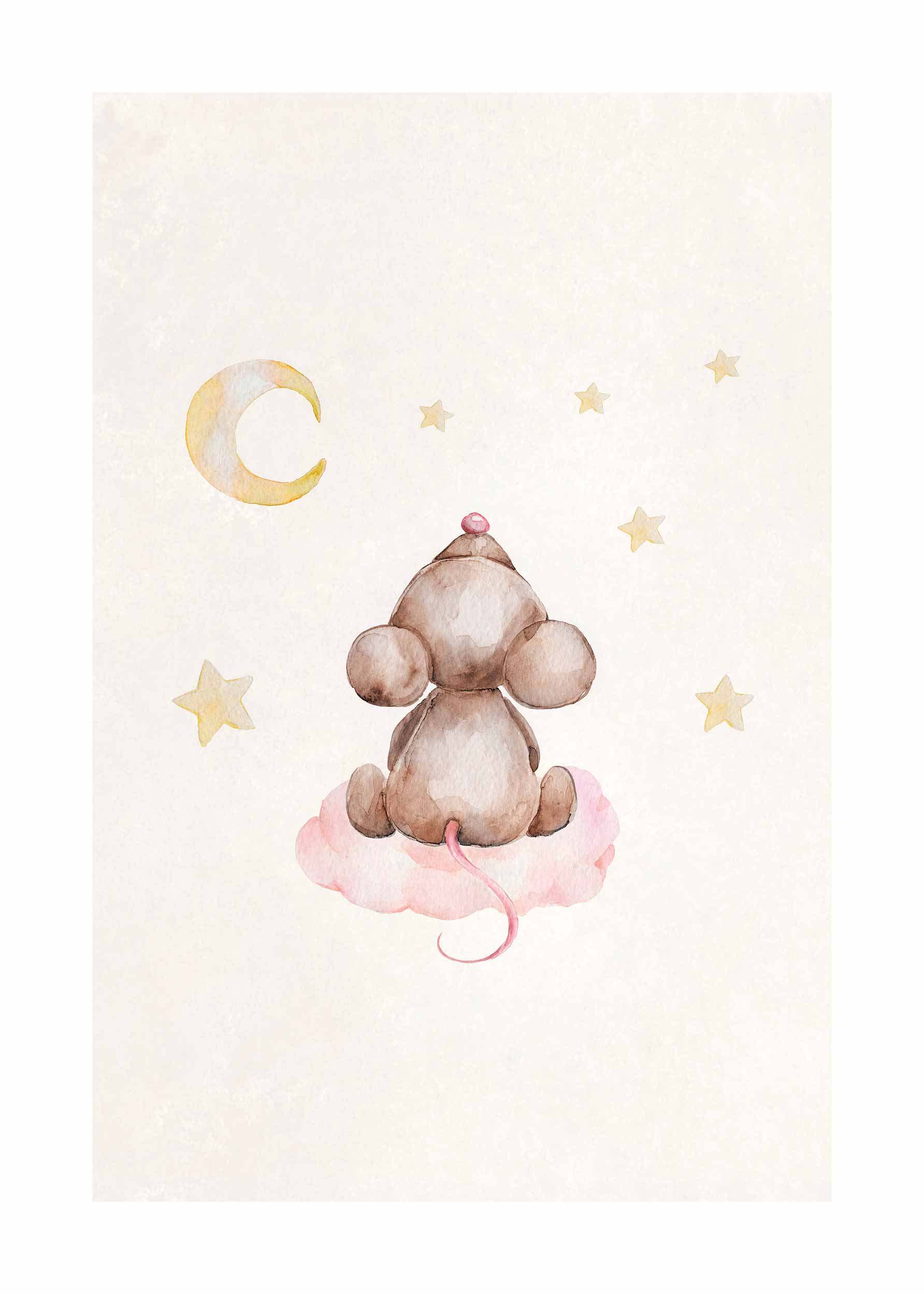 Counting Stars plakat - Dyreakvarel (30x40 cm)