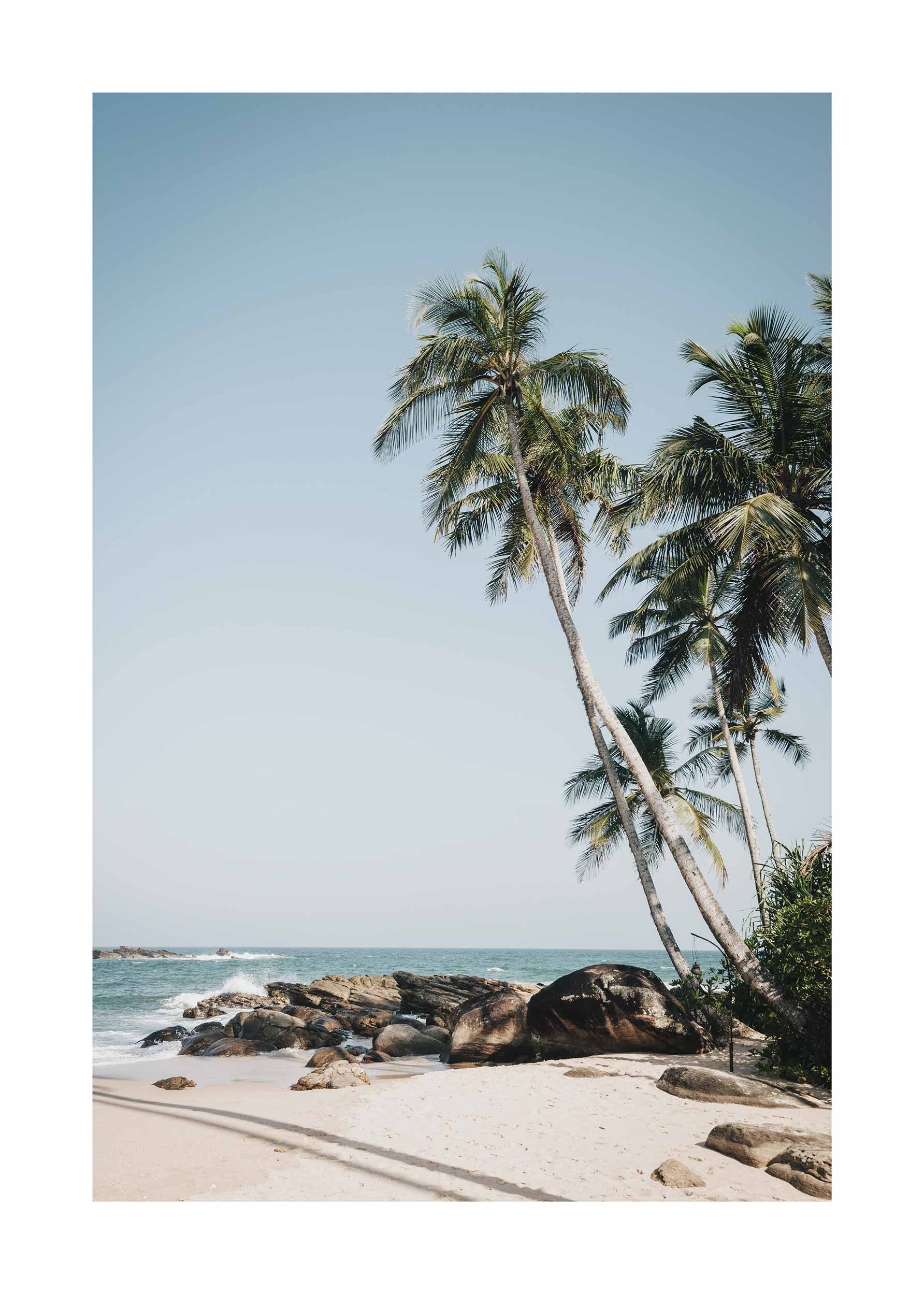 Private Beach Poster - Küstenfotografie (50x70 cm)
