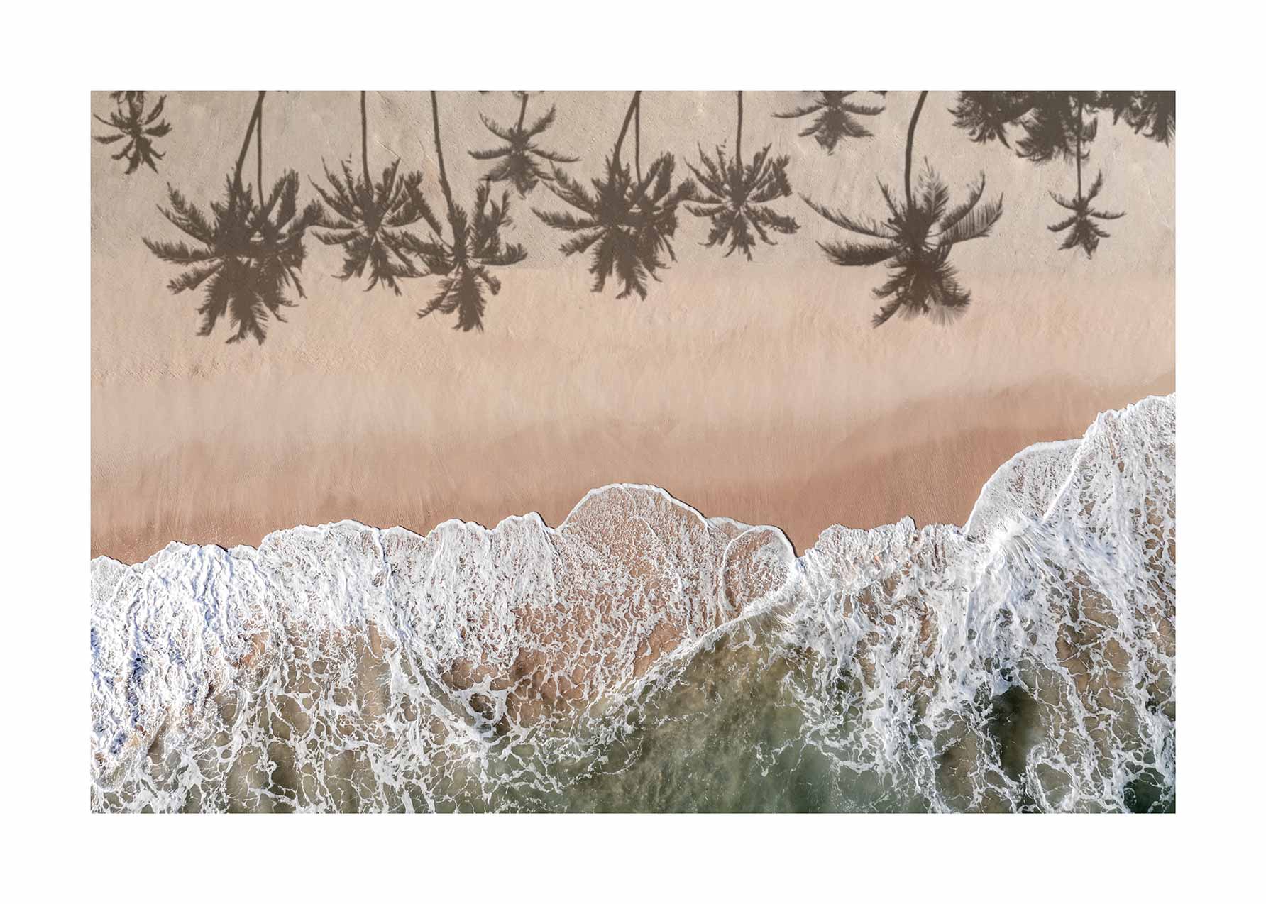 Orange Beach Poster - Beach photography (30x40 cm)