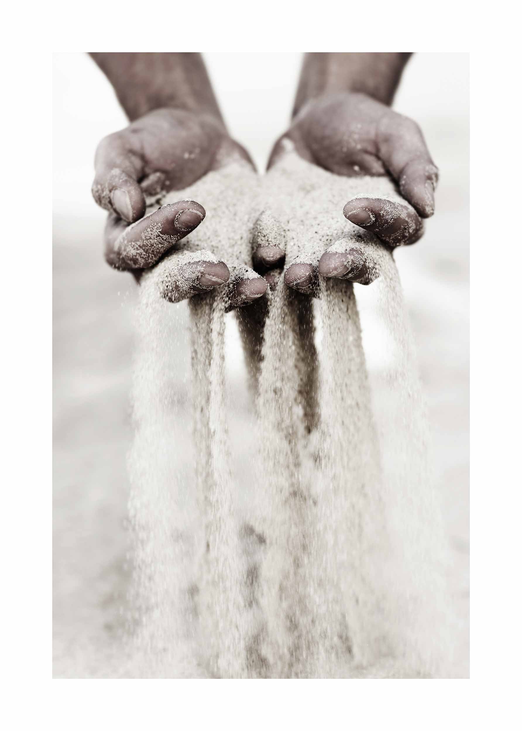 Grains of Sand poster - Hand photography (21x30 cm)